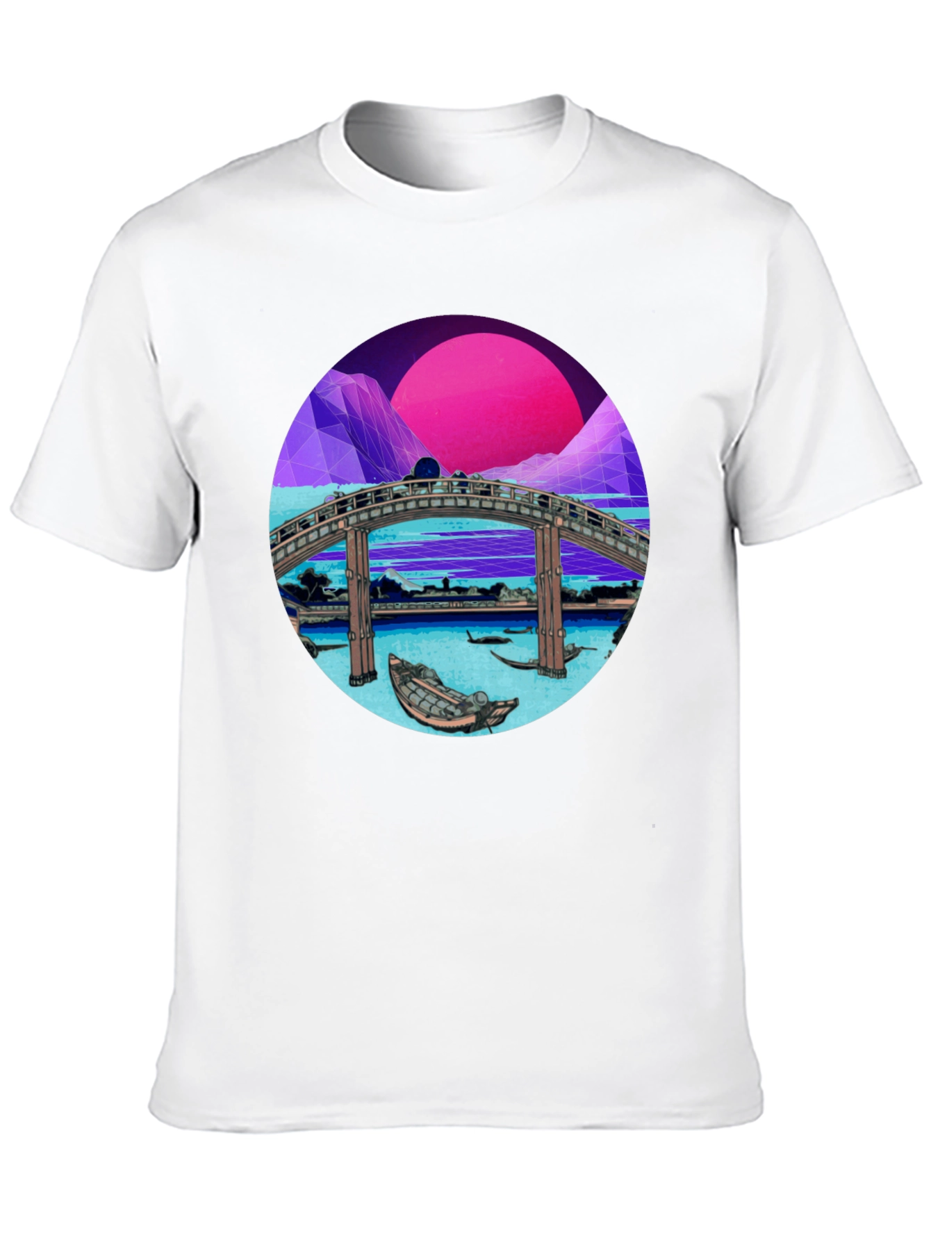 Retro Bridge Graphic Tee - Black T-Shirt