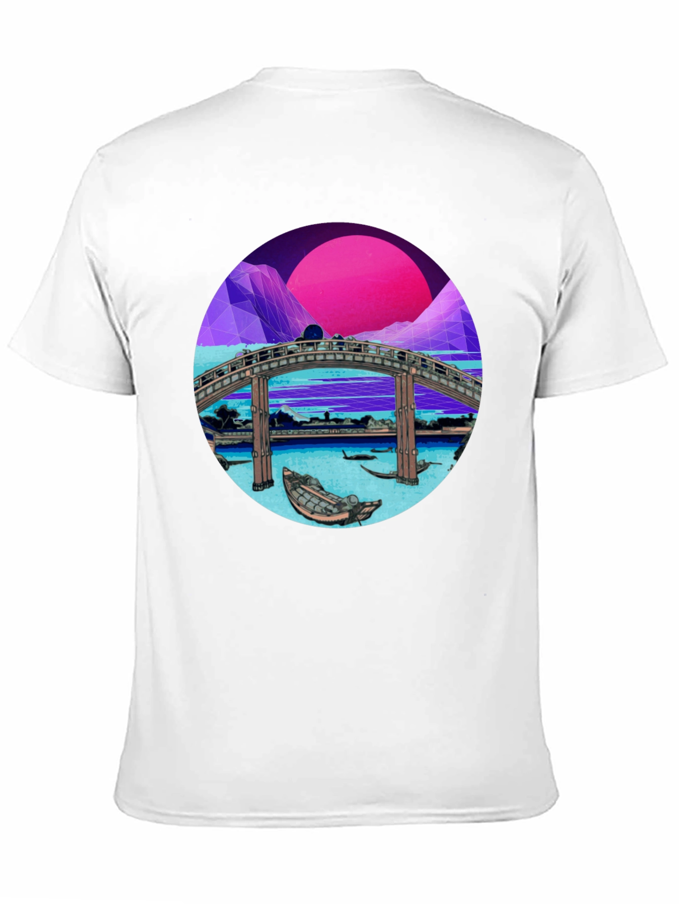 Retro Bridge Graphic Tee - Black T-Shirt