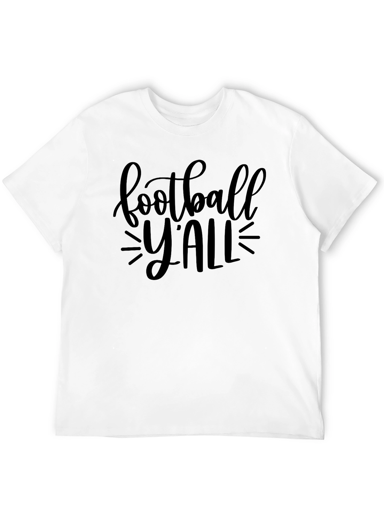 Football Yall Black Graphic Tee