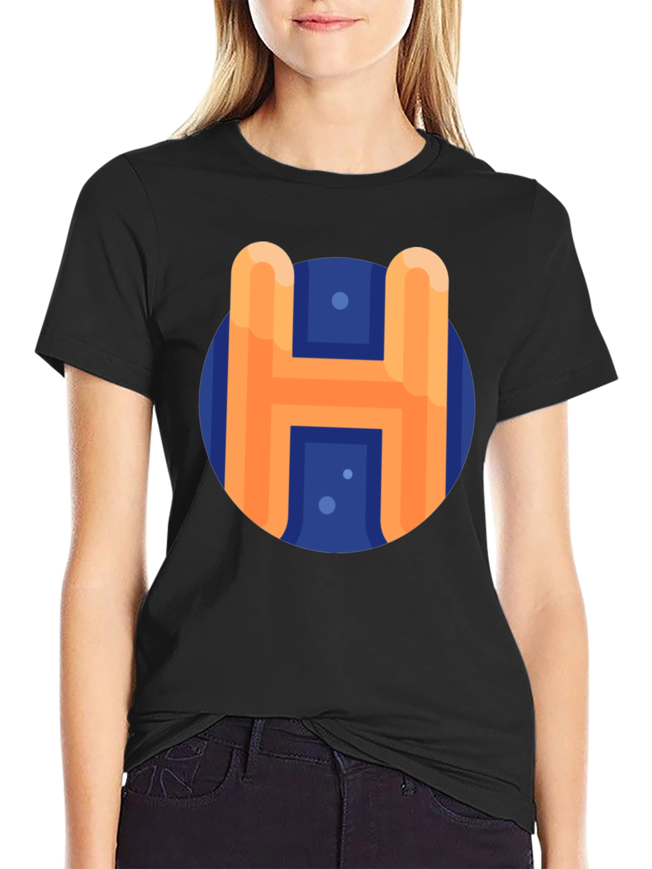 Retro H Graphic Tee - Casual Style