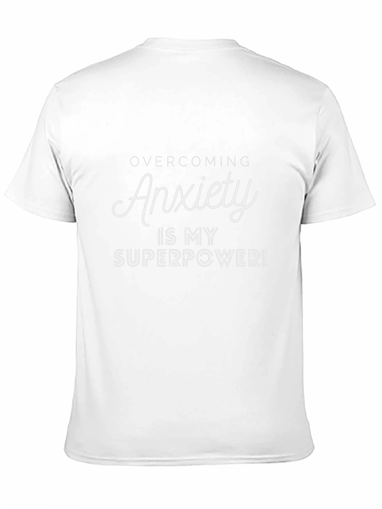 Anxiety Superpower Black T-Shirt - Empowering Design