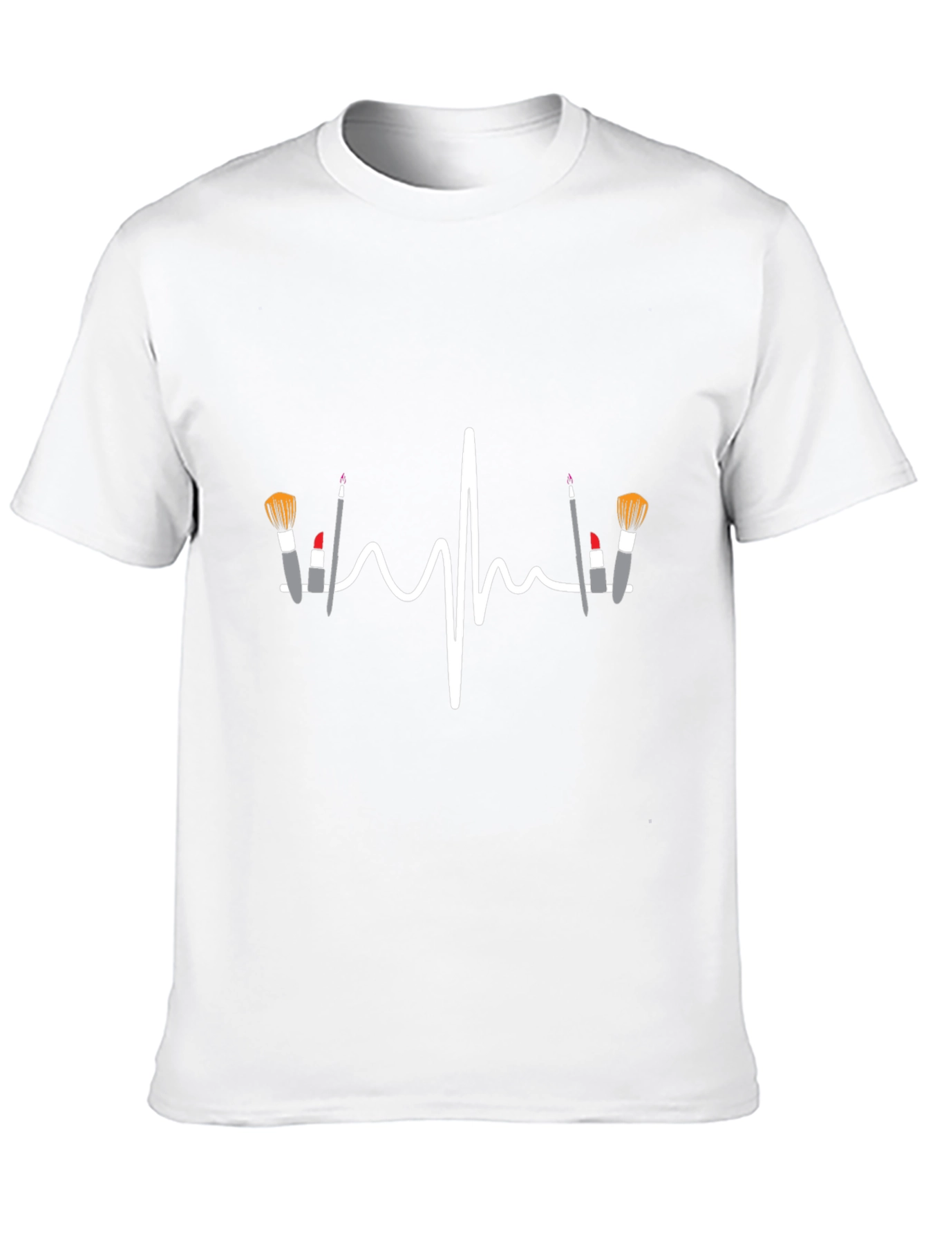 Makeup Heartbeat T-Shirt - Beauty Lover Tee