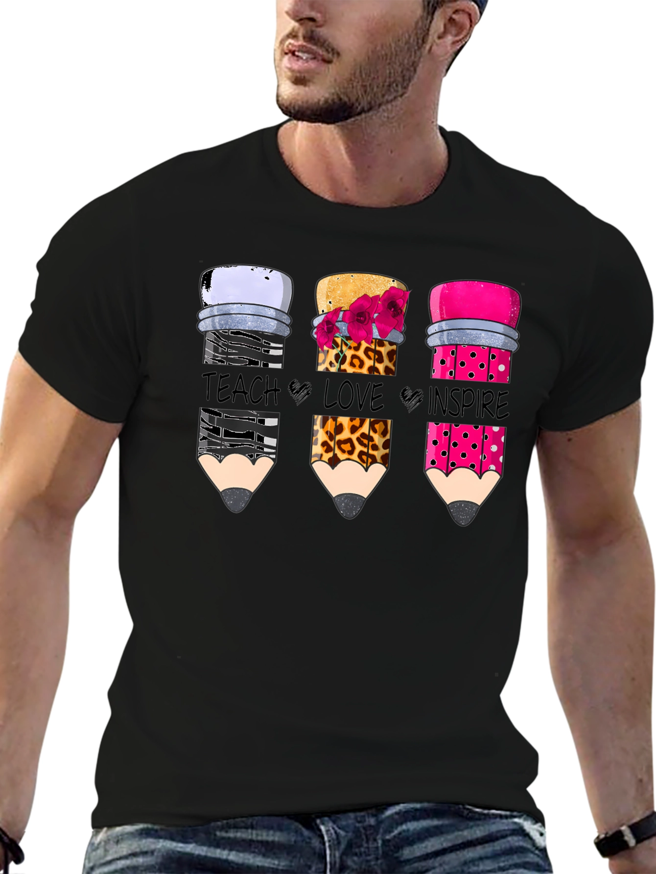 Teach Love Inspire Pencil T-Shirt