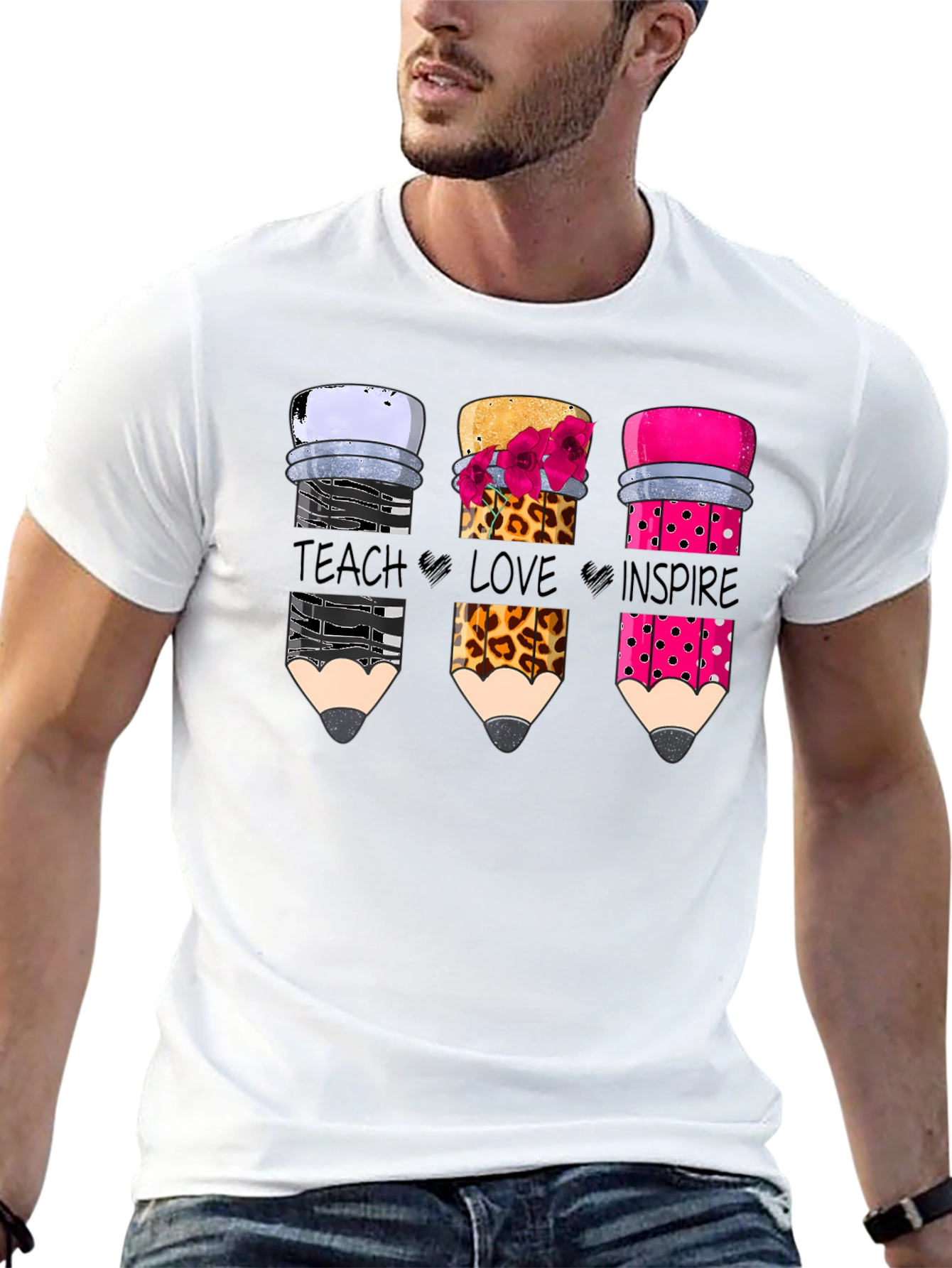 Teach Love Inspire Pencil T-Shirt