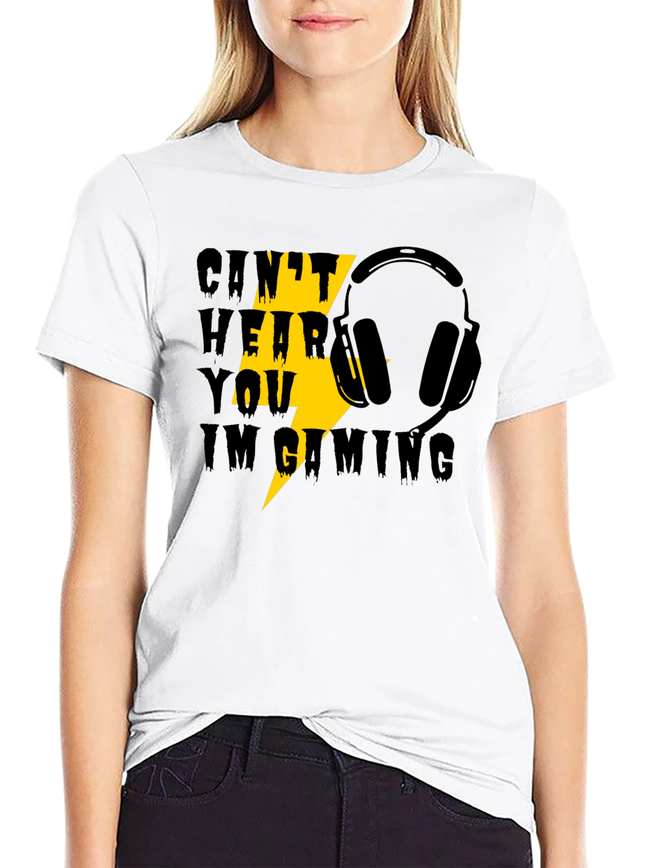 Gaming Headset T-Shirt - Cant Hear You Im Gaming