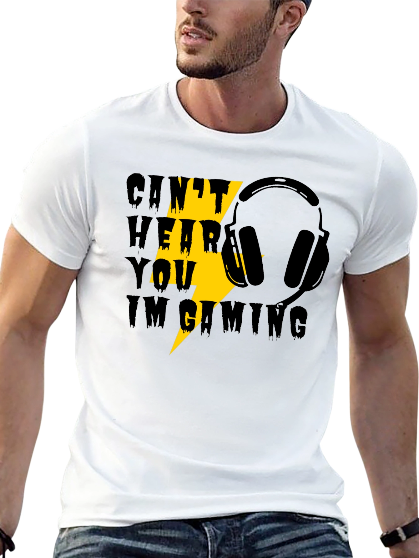 Gaming Headset T-Shirt - Cant Hear You Im Gaming