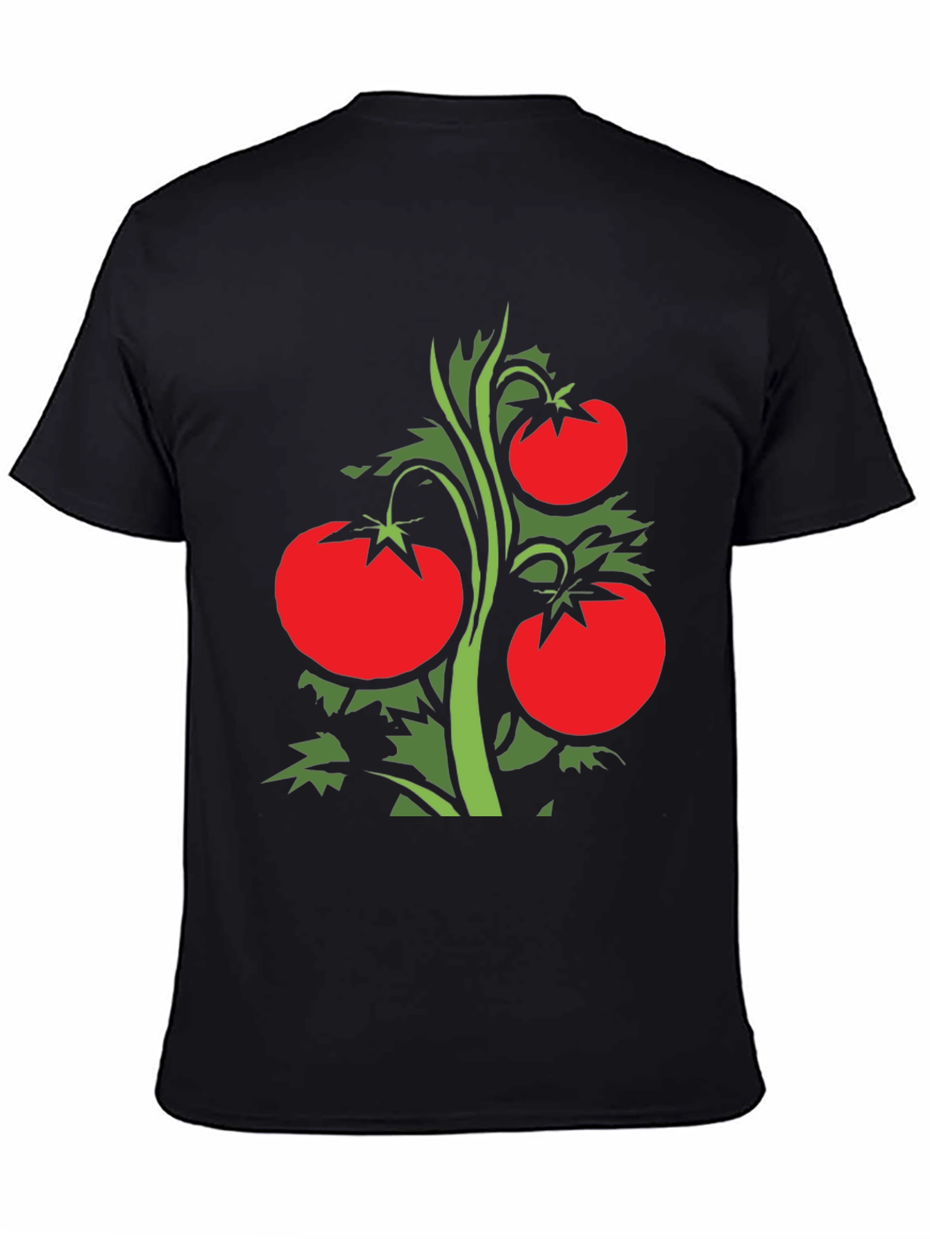 Tomato Plant Graphic T-Shirt - Black Classic Fit