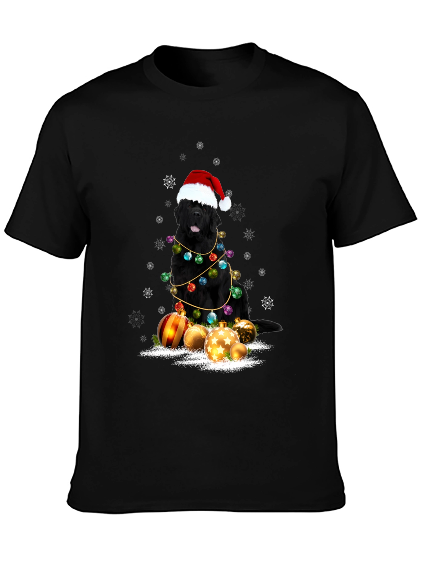 Christmas Dog T-Shirt - Santa Hat