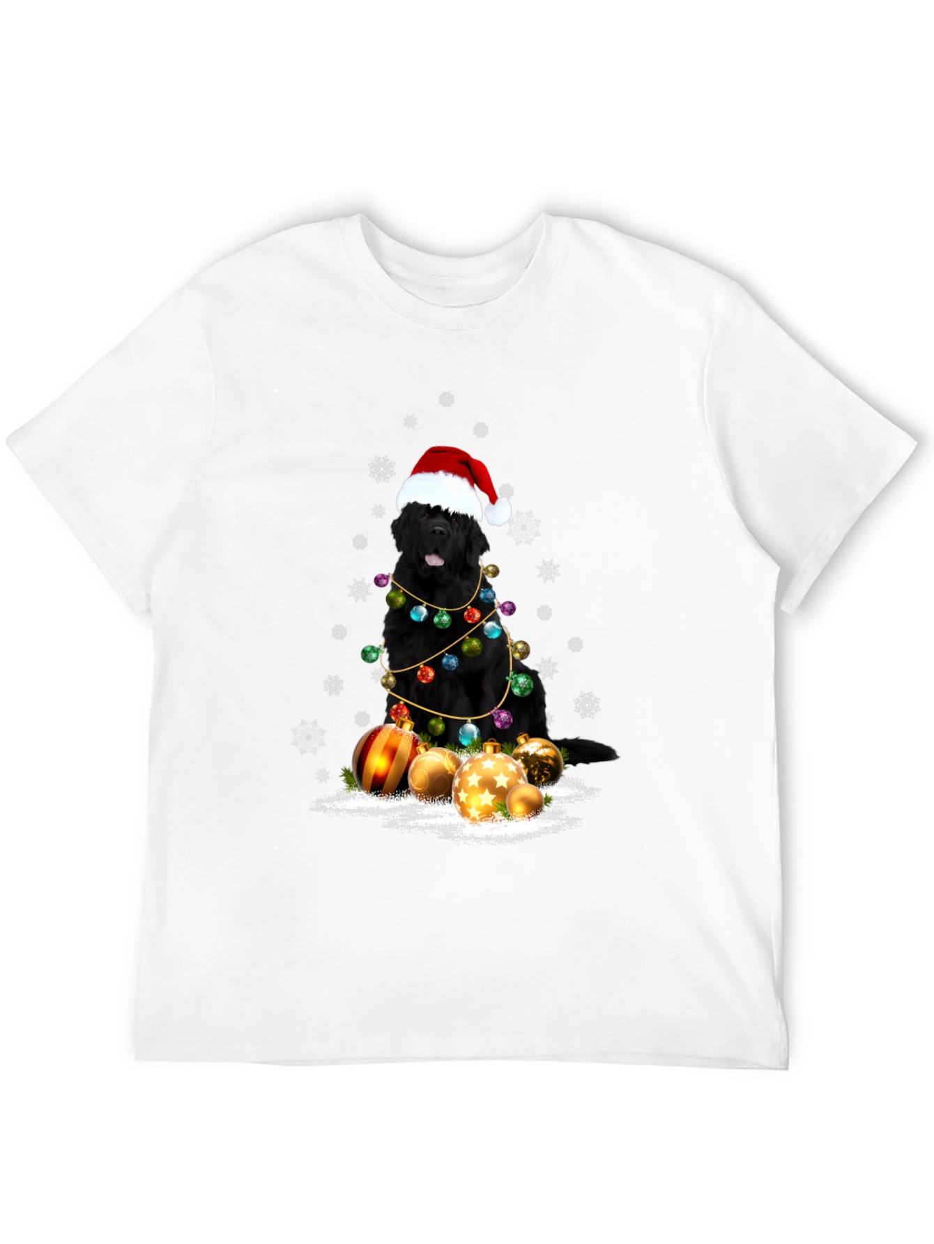 Christmas Dog T-Shirt - Santa Hat