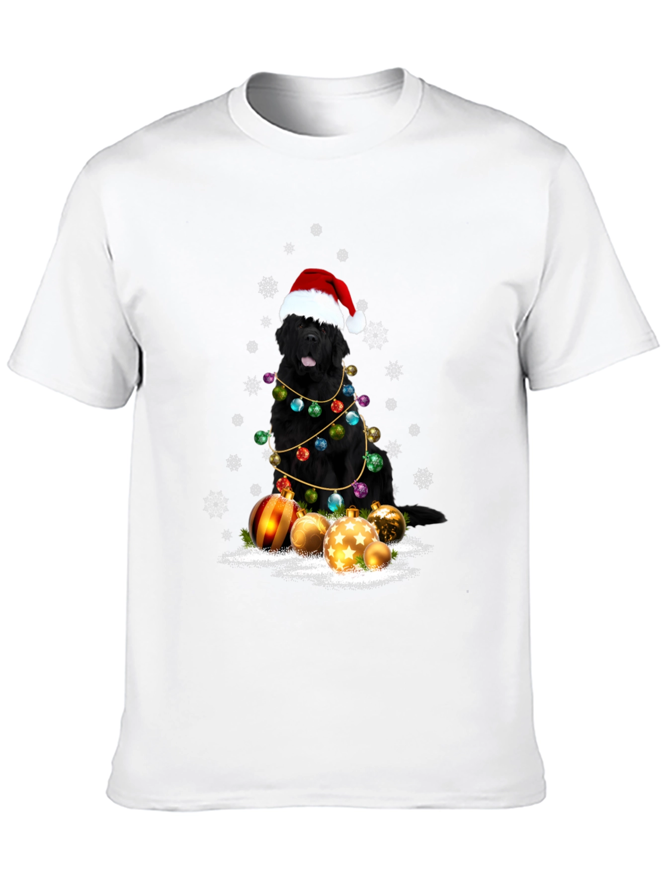 Christmas Dog T-Shirt - Santa Hat