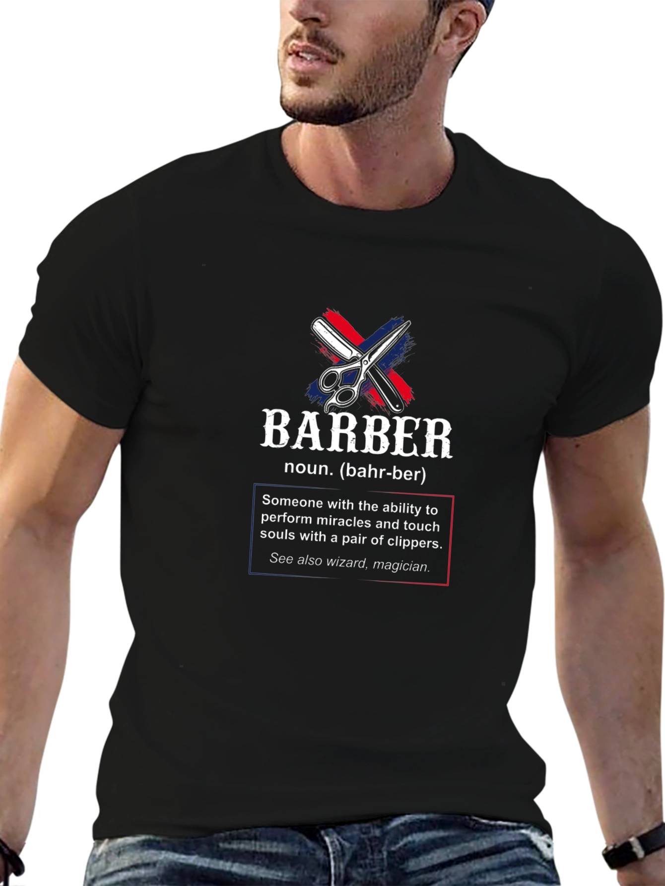 Barber Definition Black T-Shirt