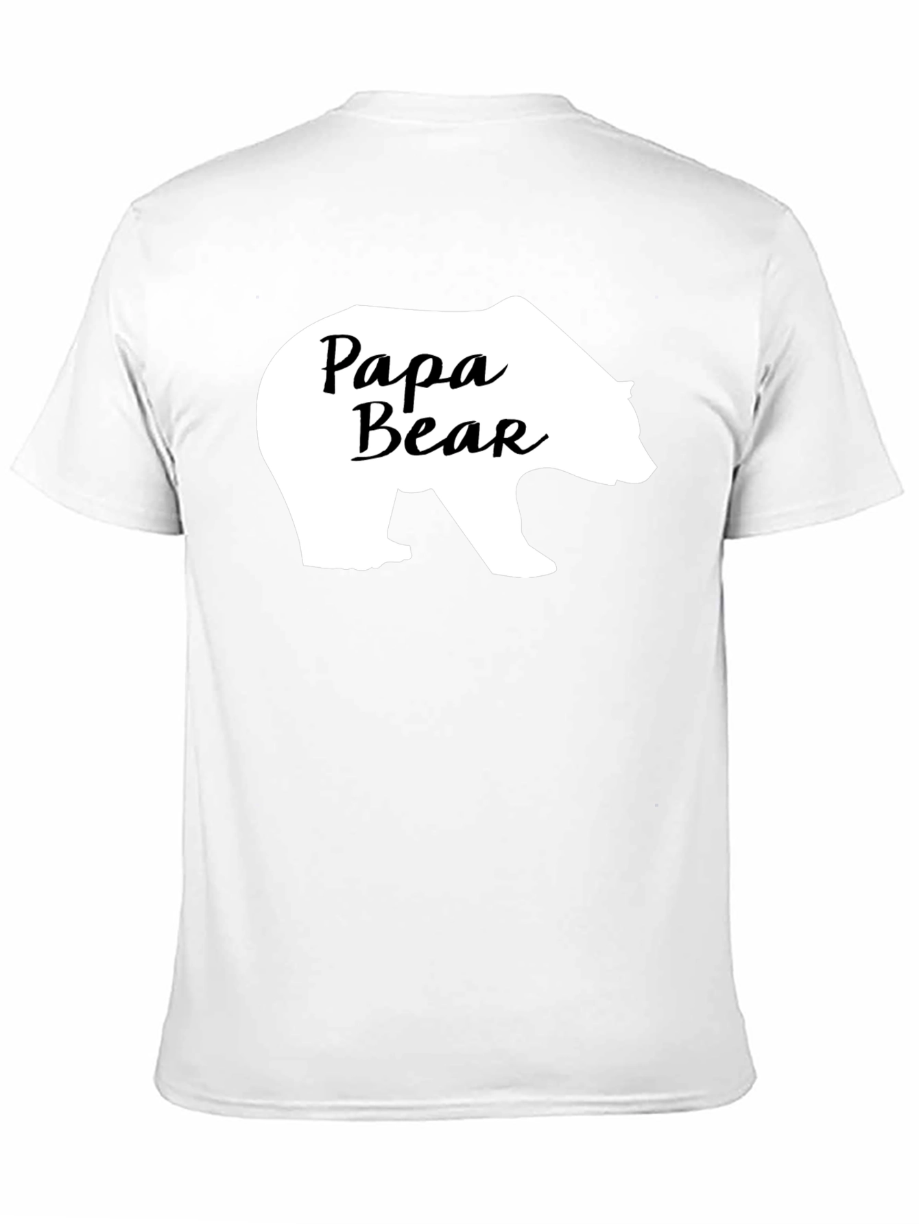 Papa Bear Graphic T-Shirt - Black