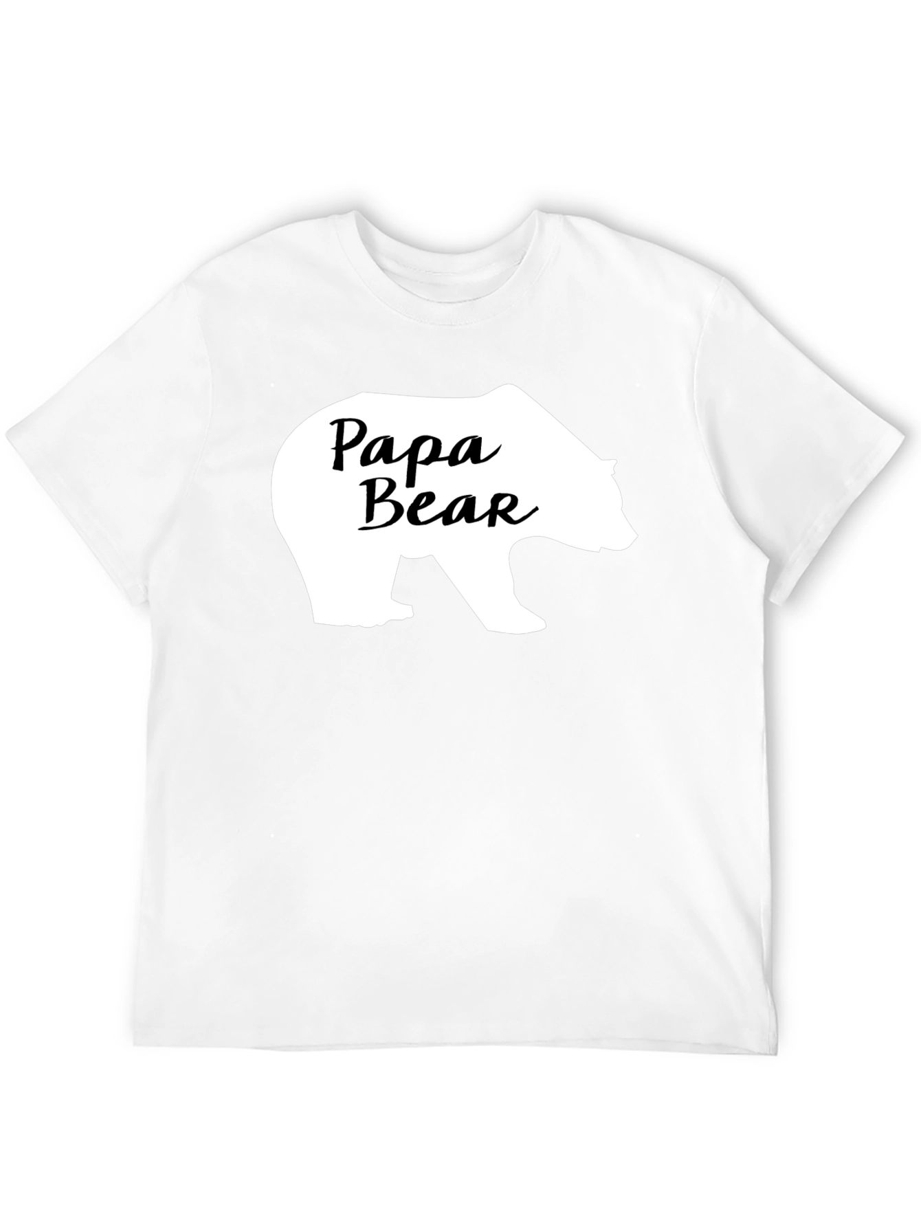 Papa Bear Graphic T-Shirt - Black