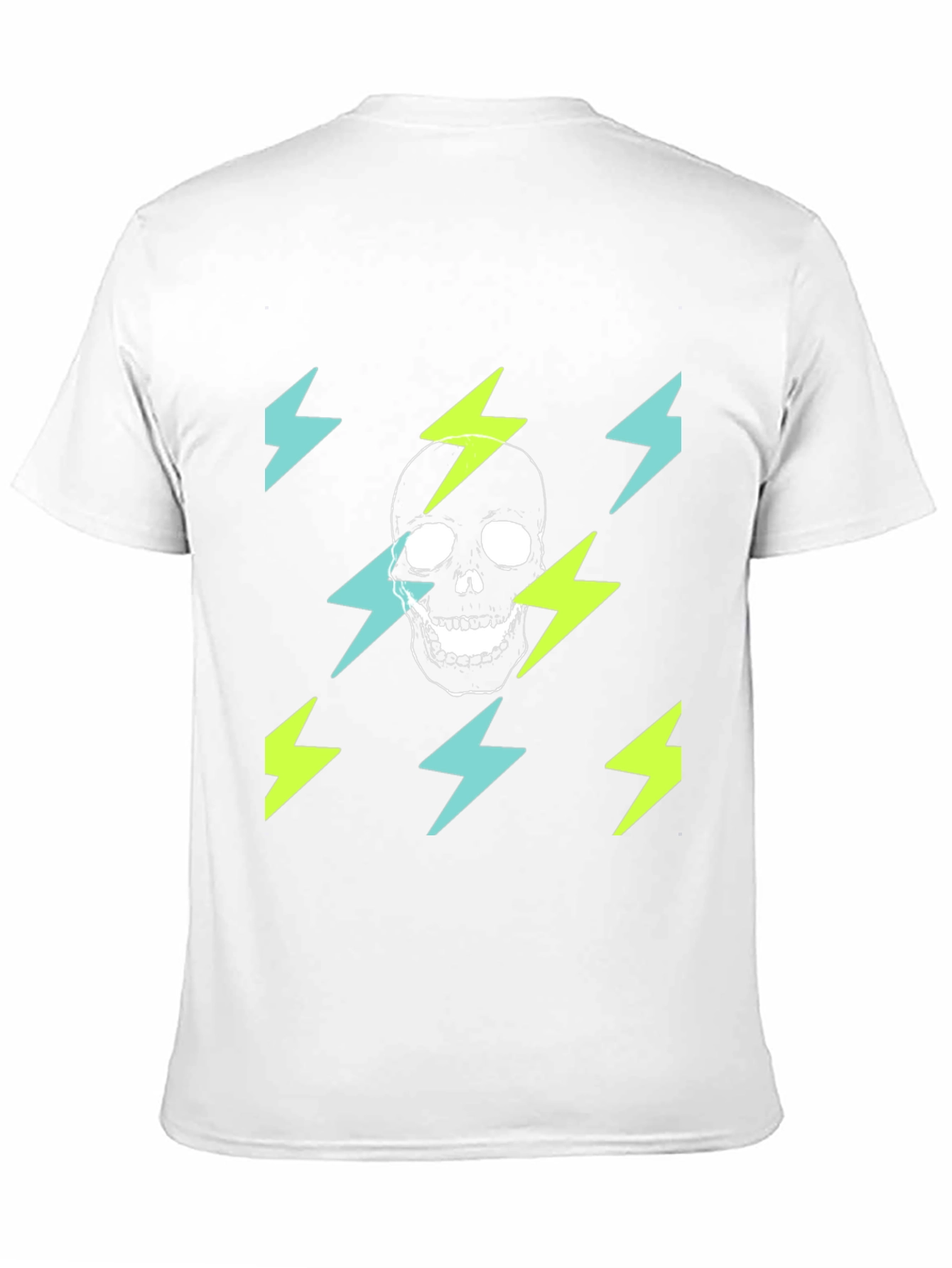 Skull Lightning Graphic T-Shirt