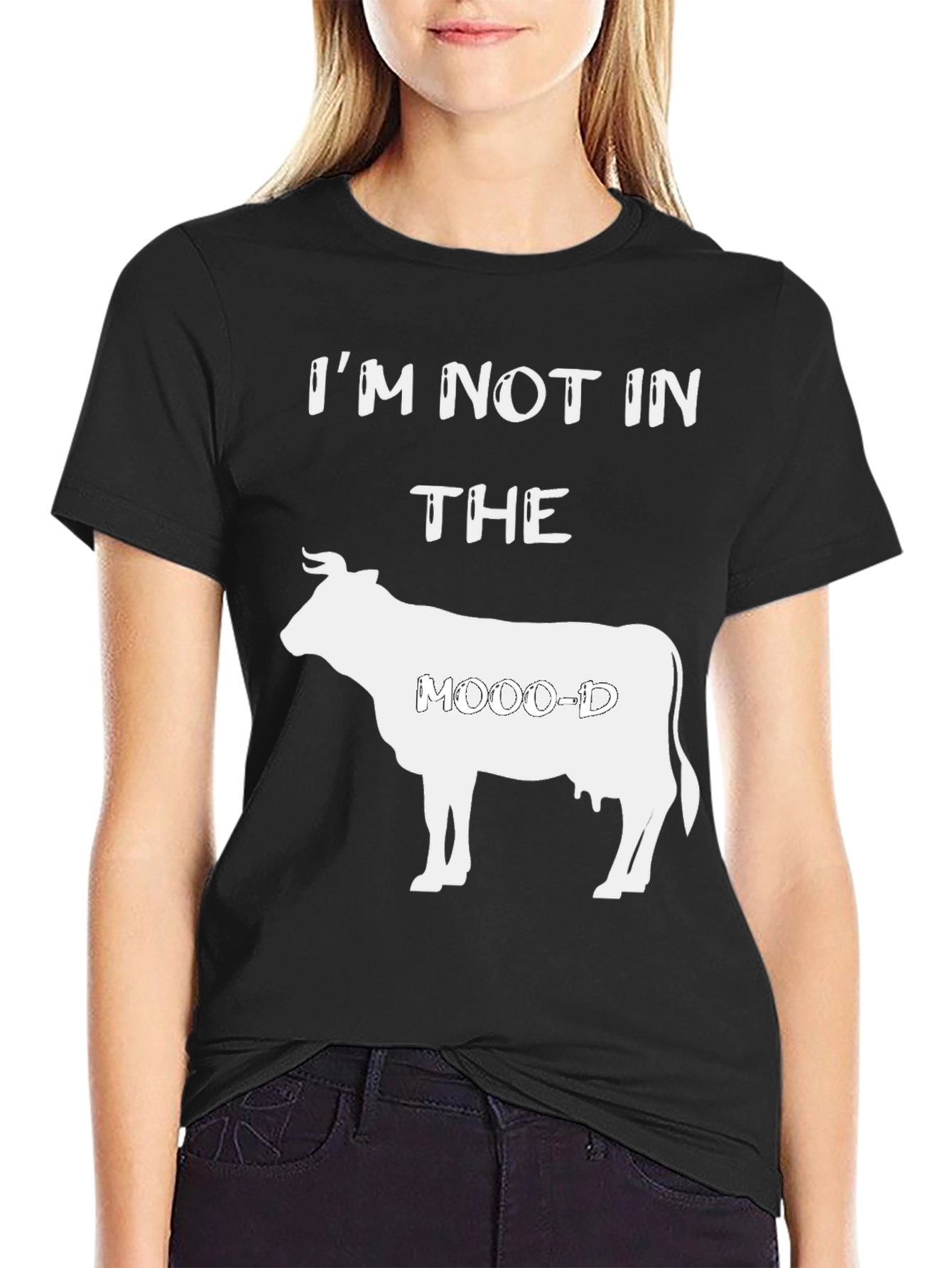 Im Not In The Moo-d Graphic T-Shirt