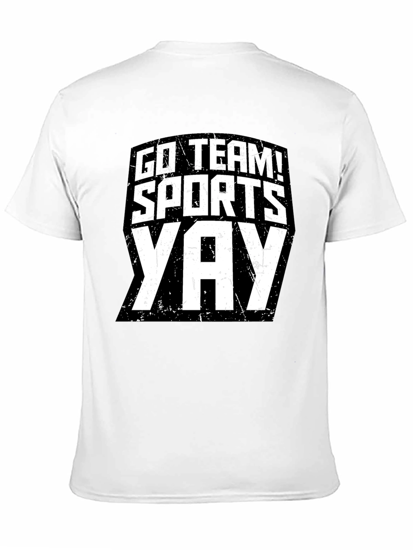 Go Team! Sports Yay! Black T-Shirt