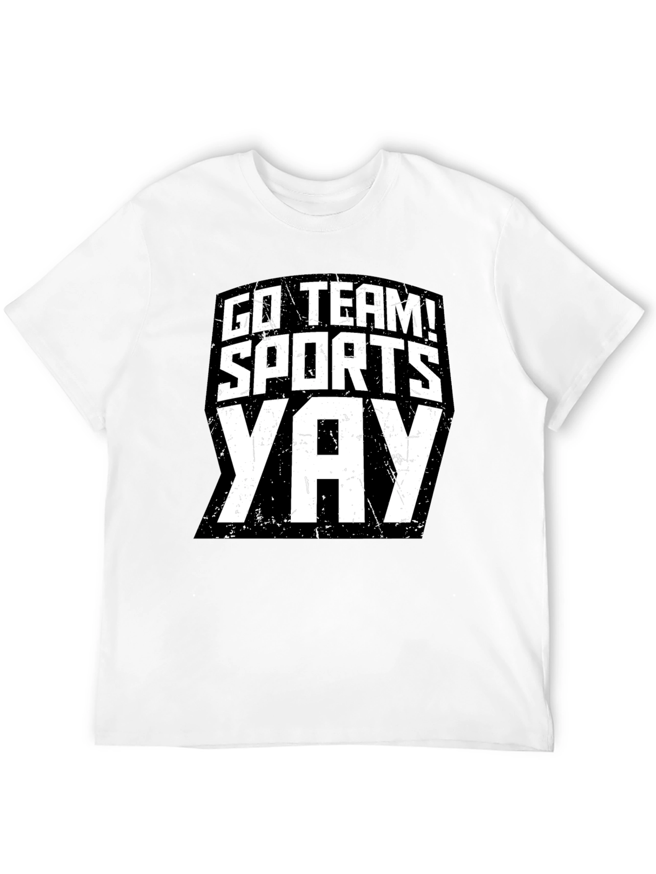 Go Team! Sports Yay! Black T-Shirt