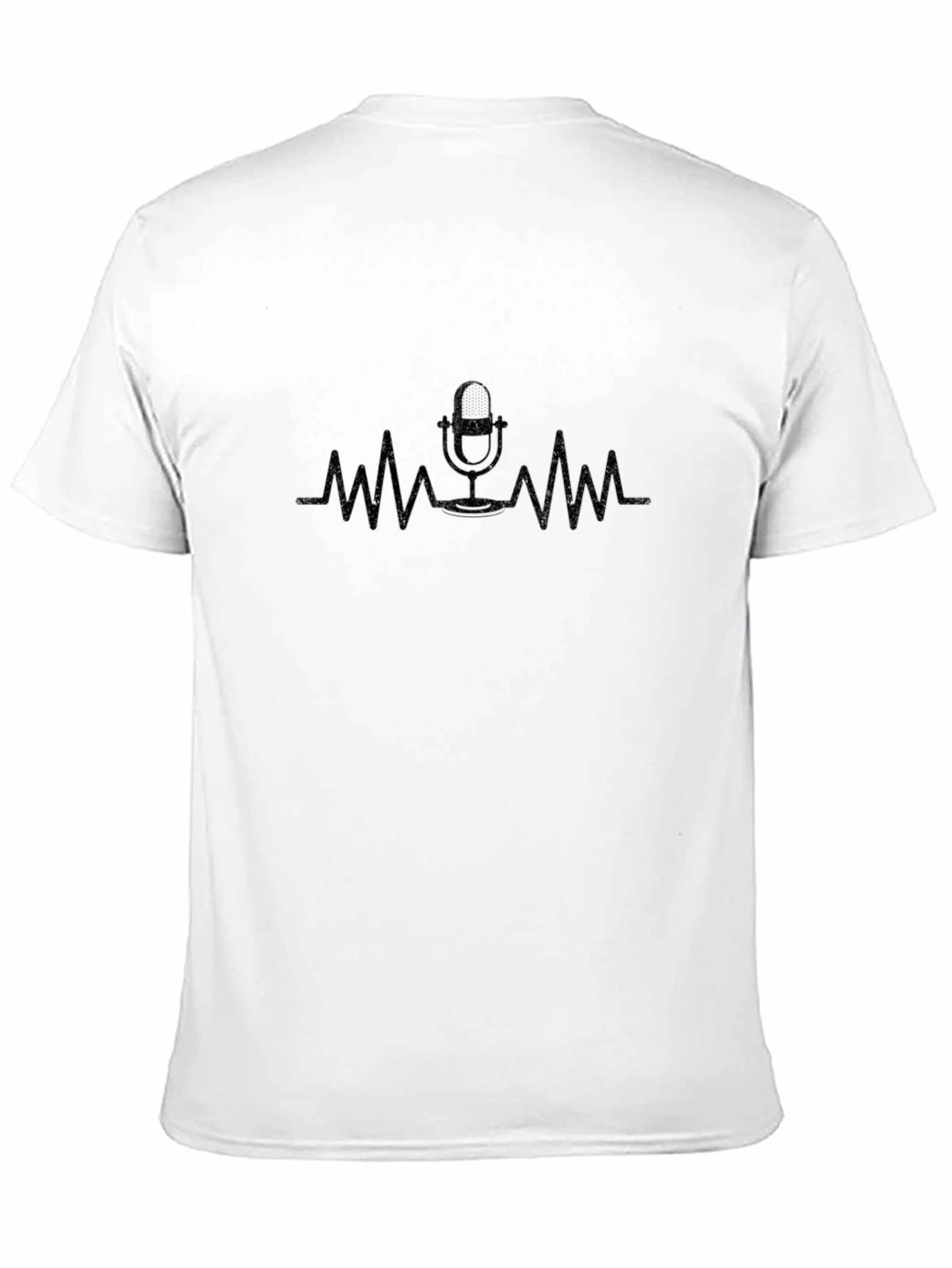 Podcast Microphone Heartbeat Graphic Tee