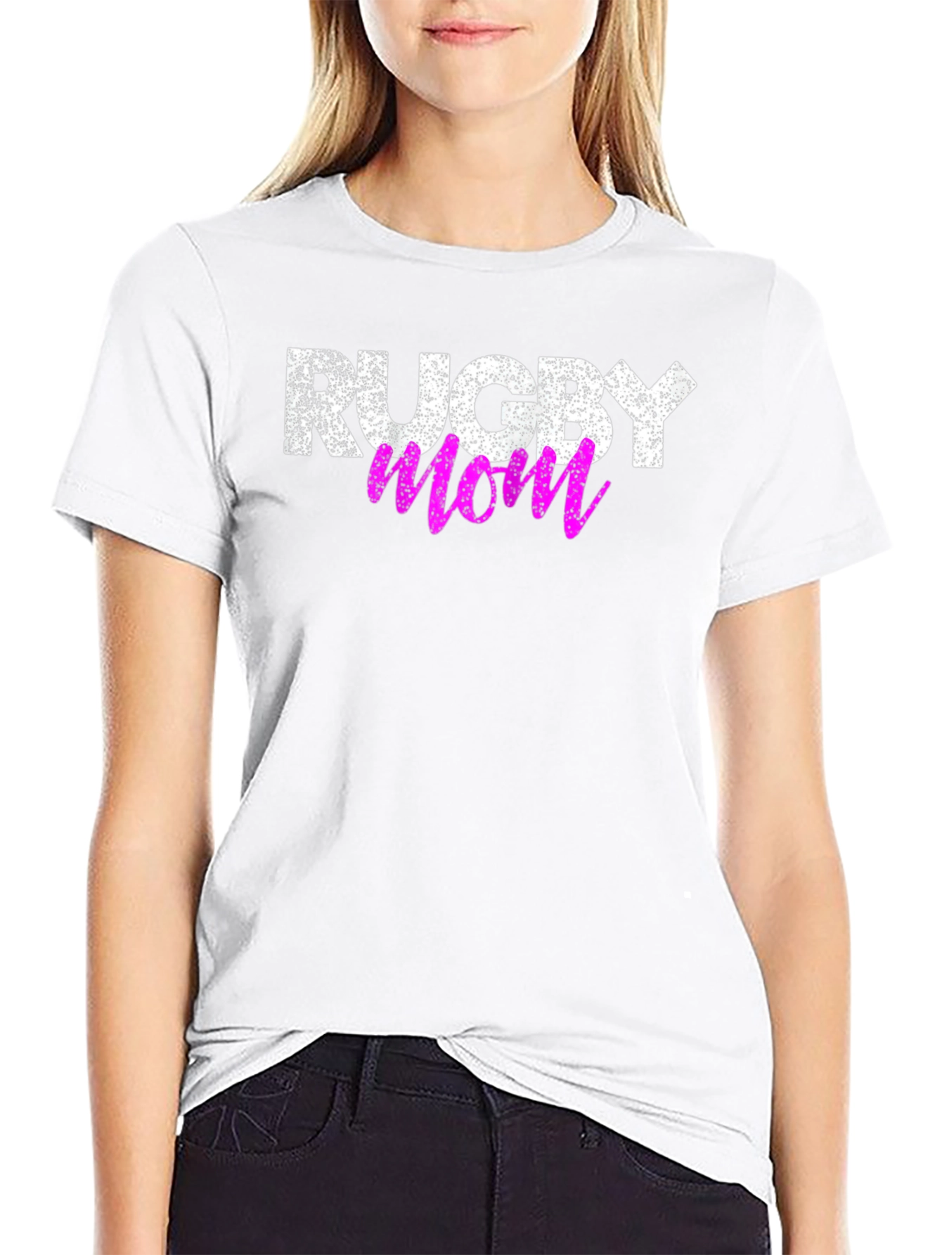 Rugby Mom Graphic Tee - Sporty & Stylish