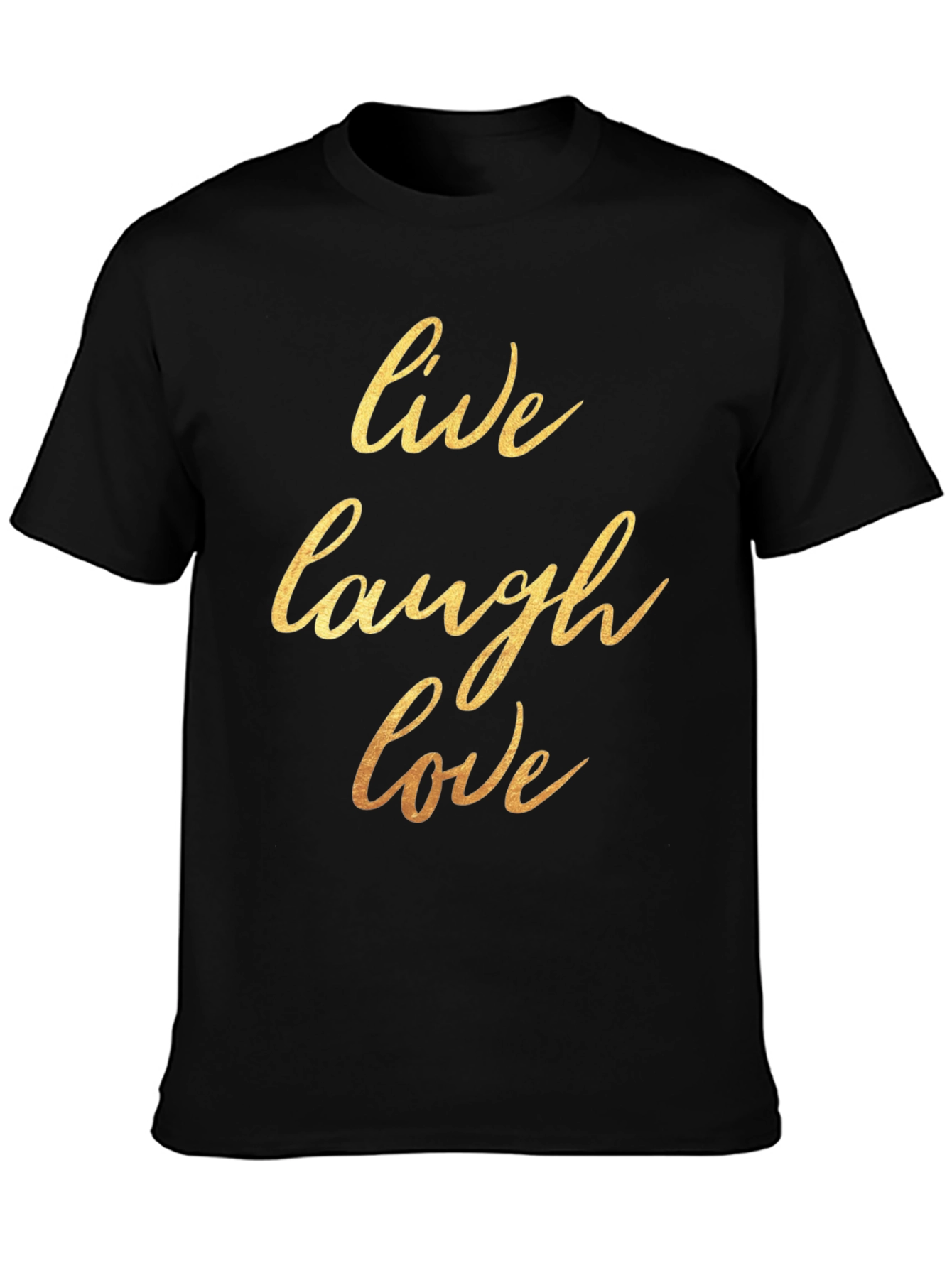 Live Laugh Love Black Graphic Tee