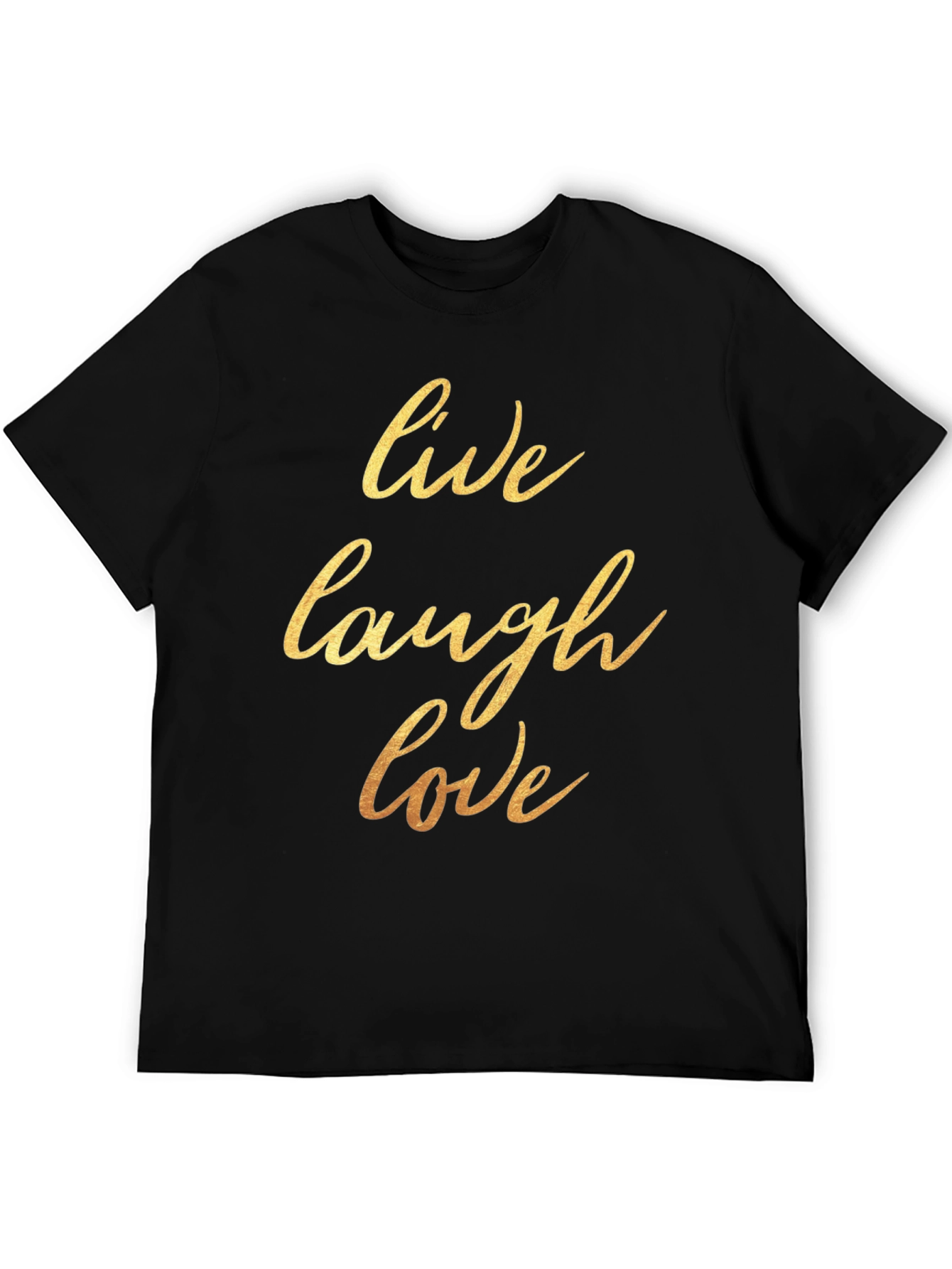 Live Laugh Love Black Graphic Tee