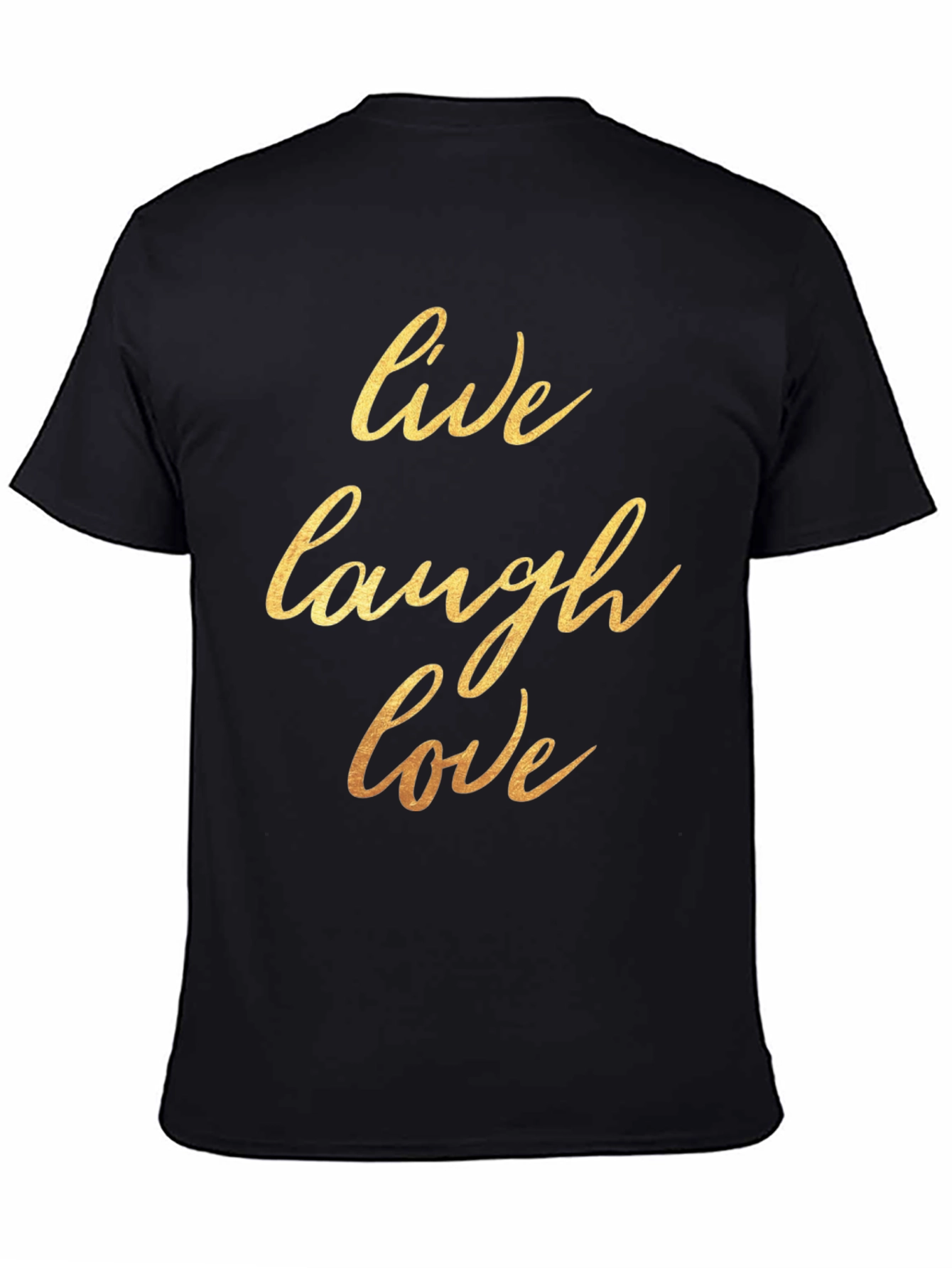 Live Laugh Love Black Graphic Tee