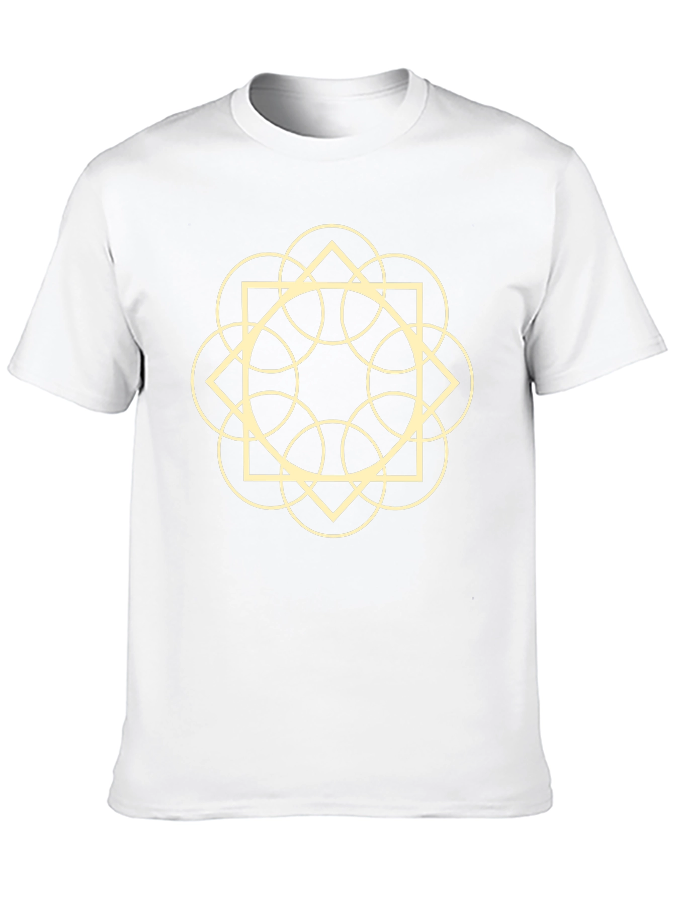 Geometric Symbol Graphic Tee - Black