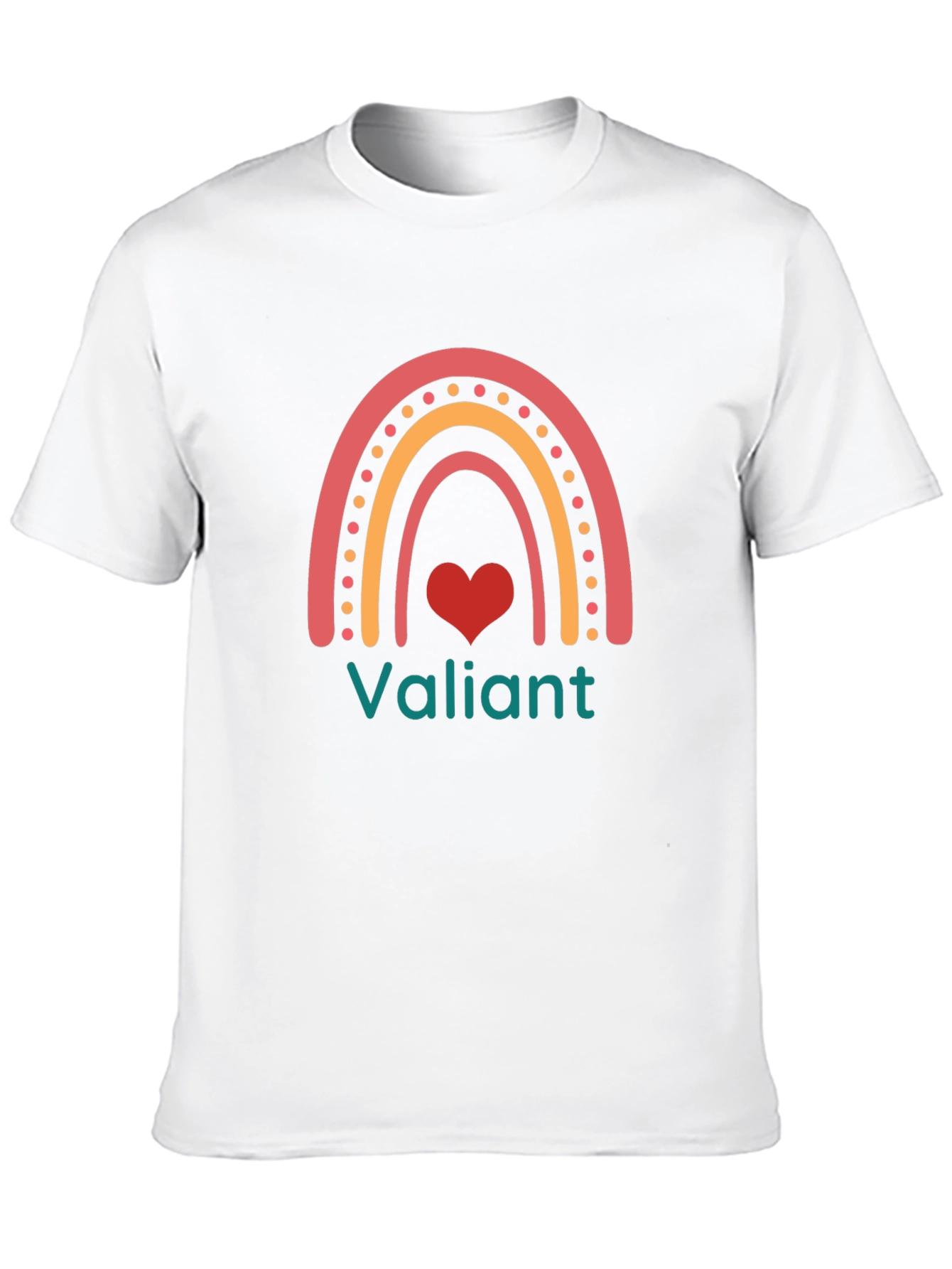 Valiant Rainbow Heart Graphic Tee