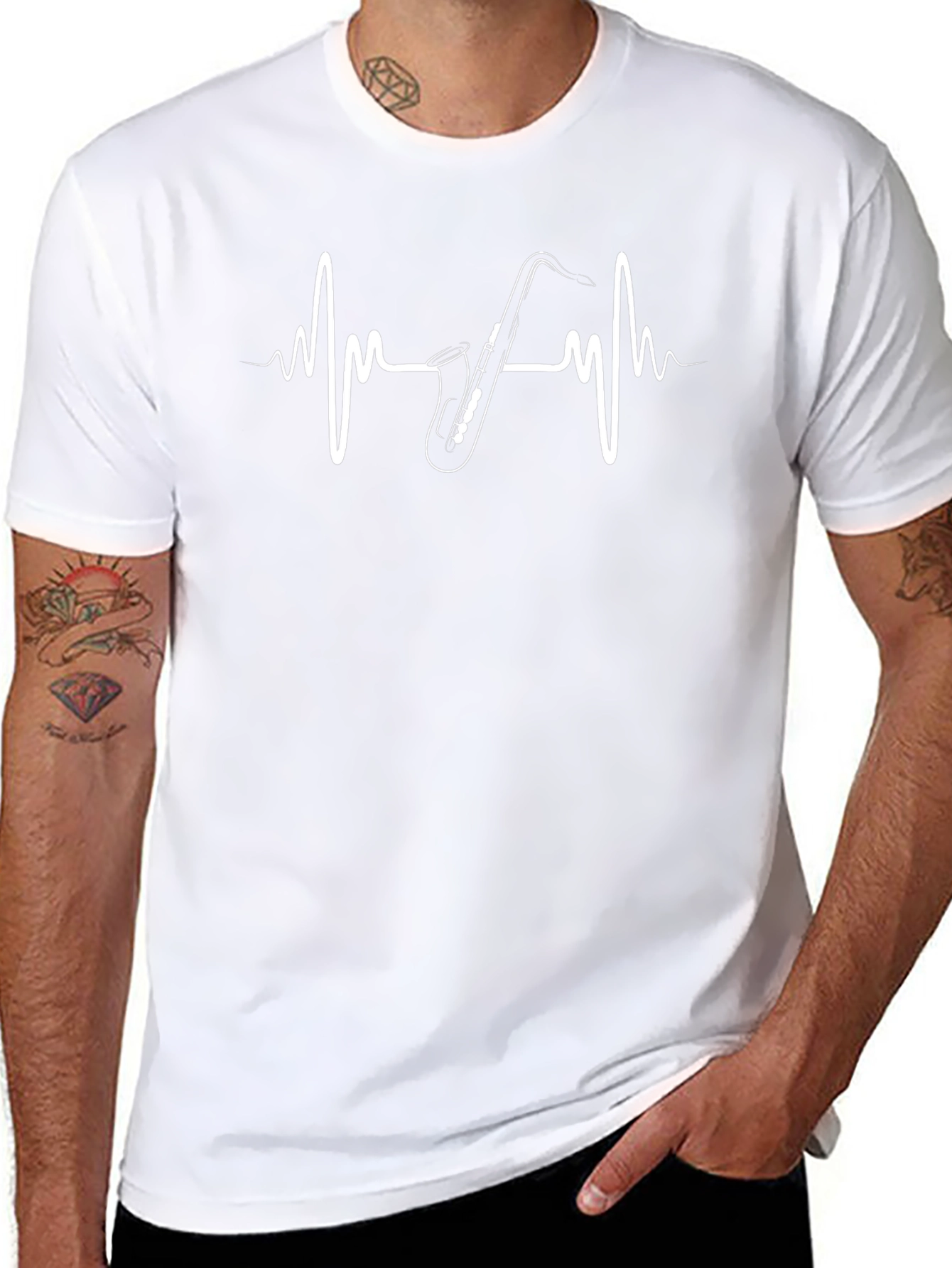 Saxophone Heartbeat T-Shirt