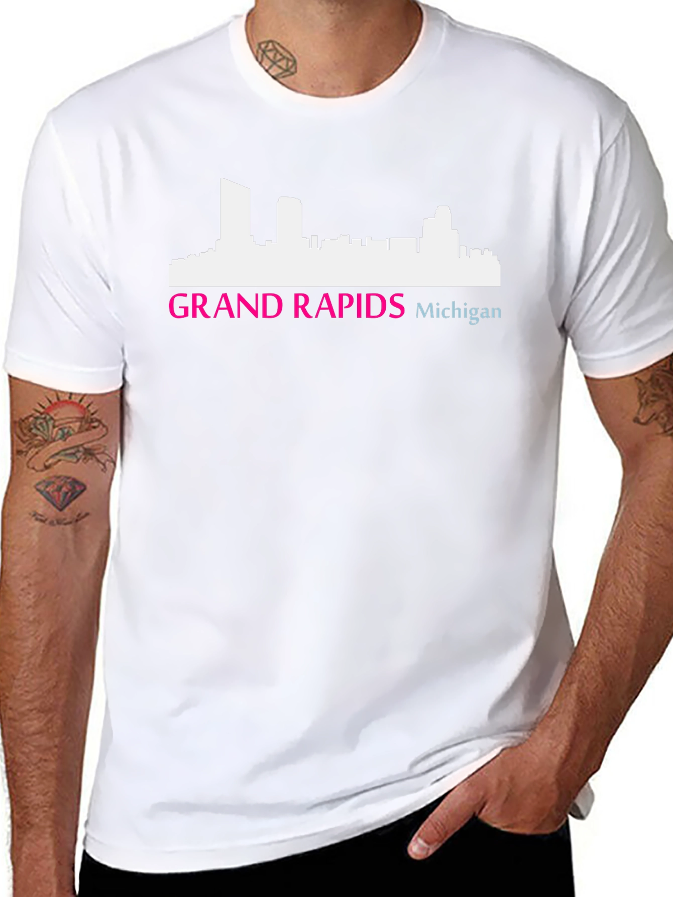 Grand Rapids Michigan Skyline T-Shirt