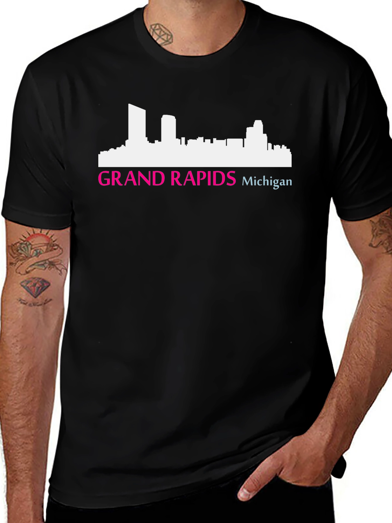 Grand Rapids Michigan Skyline T-Shirt