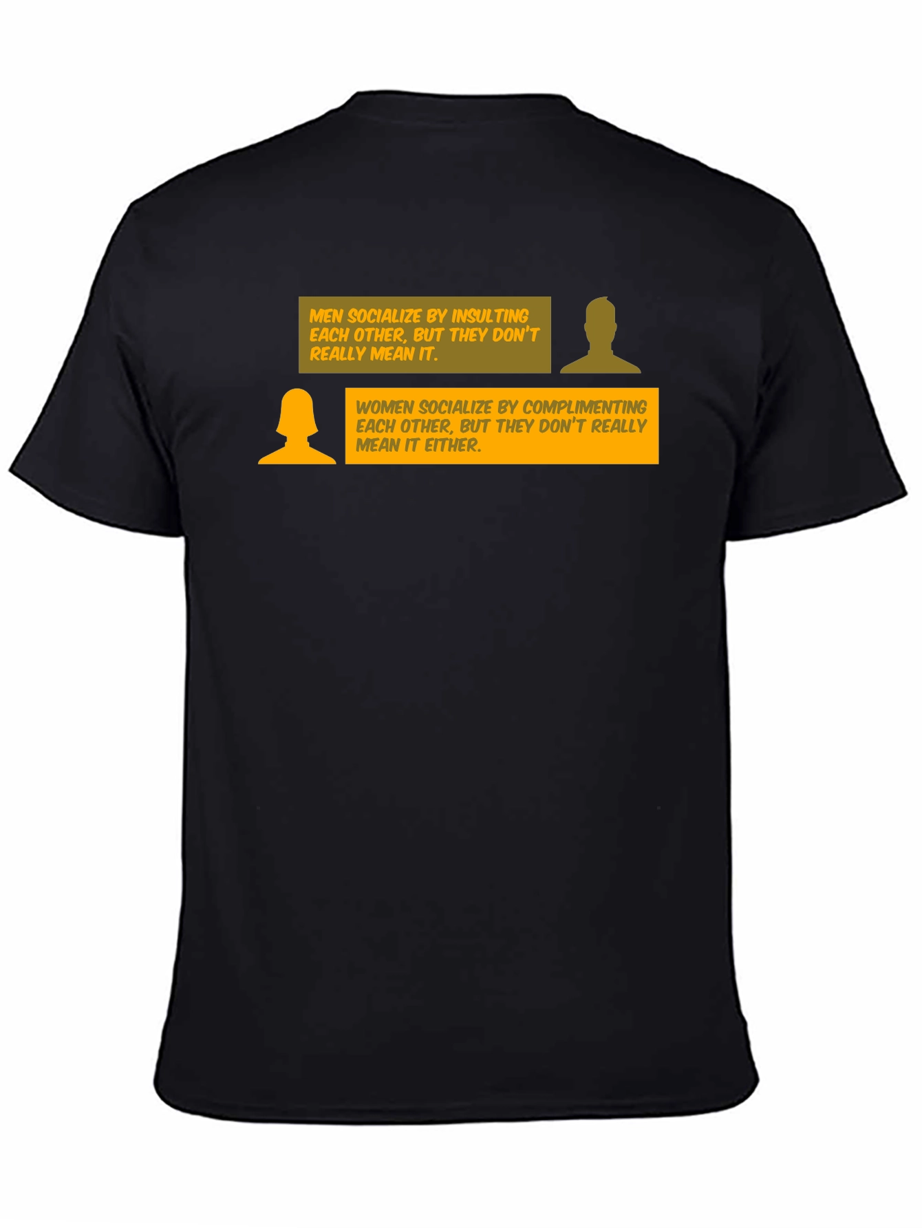 Humorous Social Commentary T-Shirt - Men vs. Women