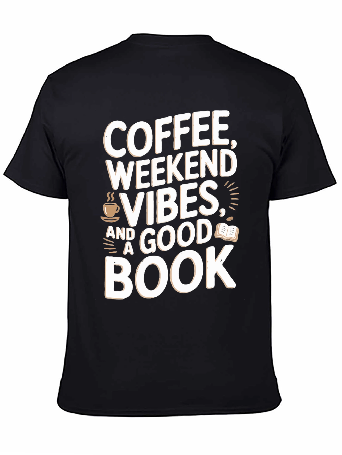 Coffee Weekend Vibes Book T-Shirt