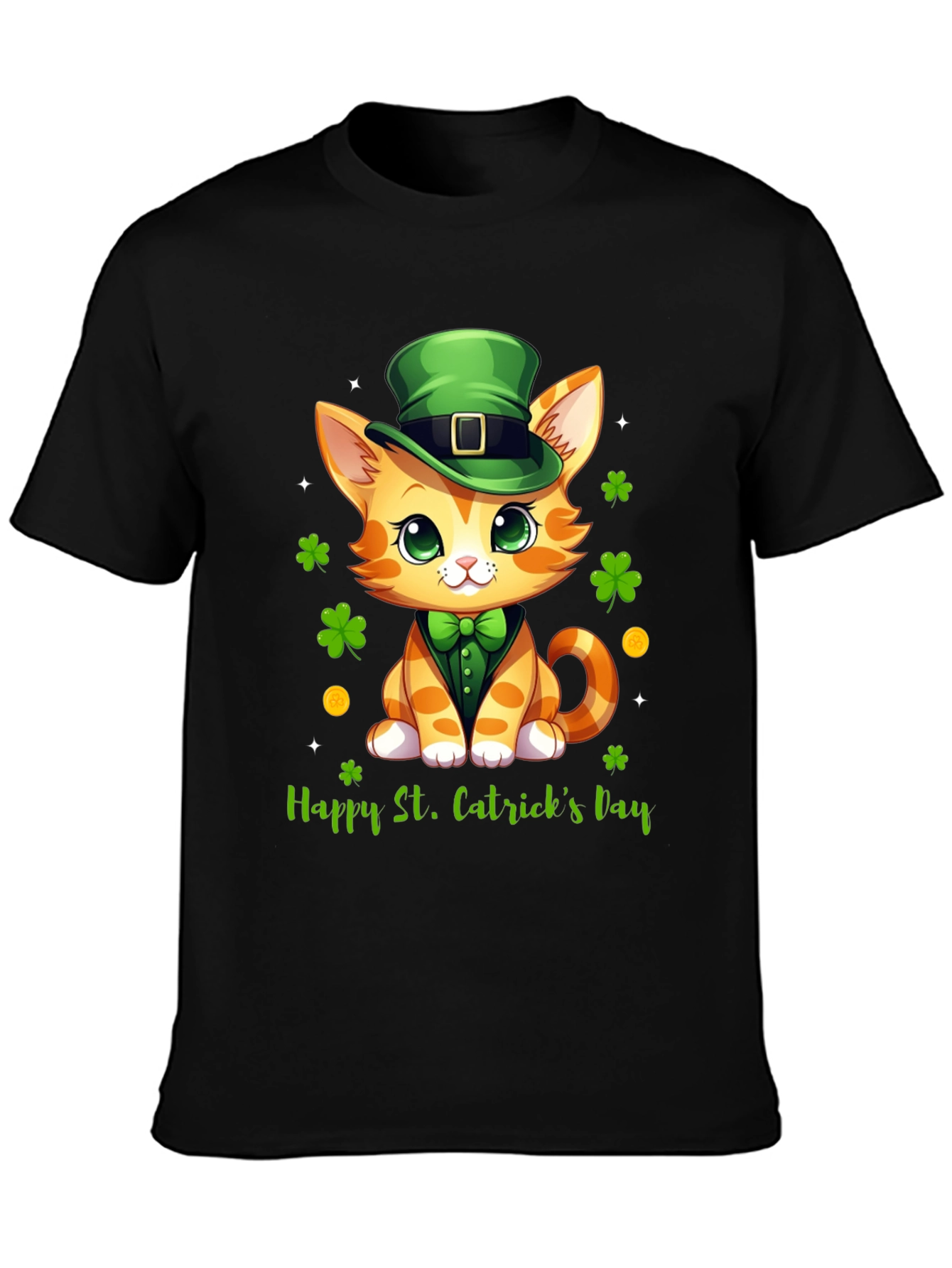 St. Patricks Day Cat T-Shirt