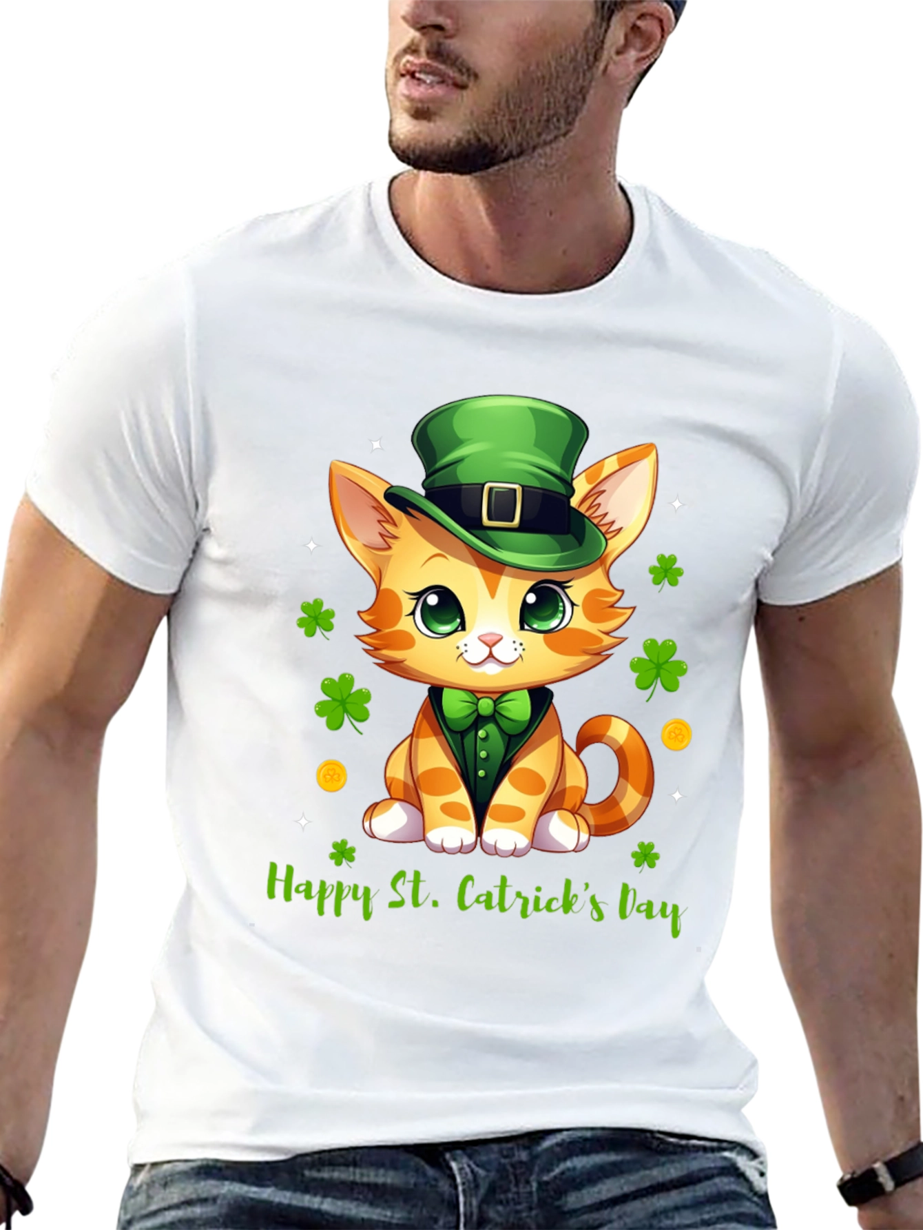 St. Patricks Day Cat T-Shirt