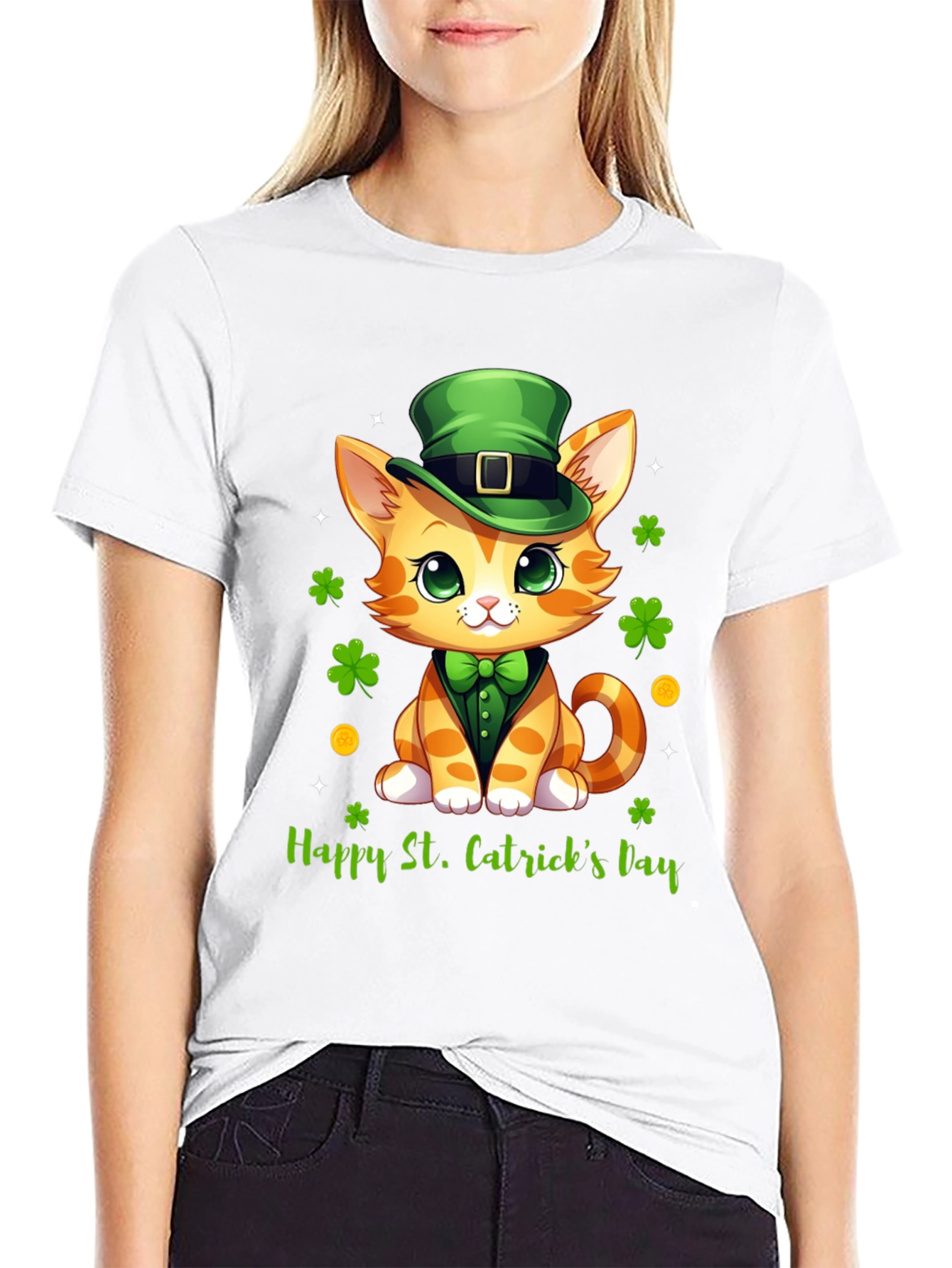 St. Patricks Day Cat T-Shirt