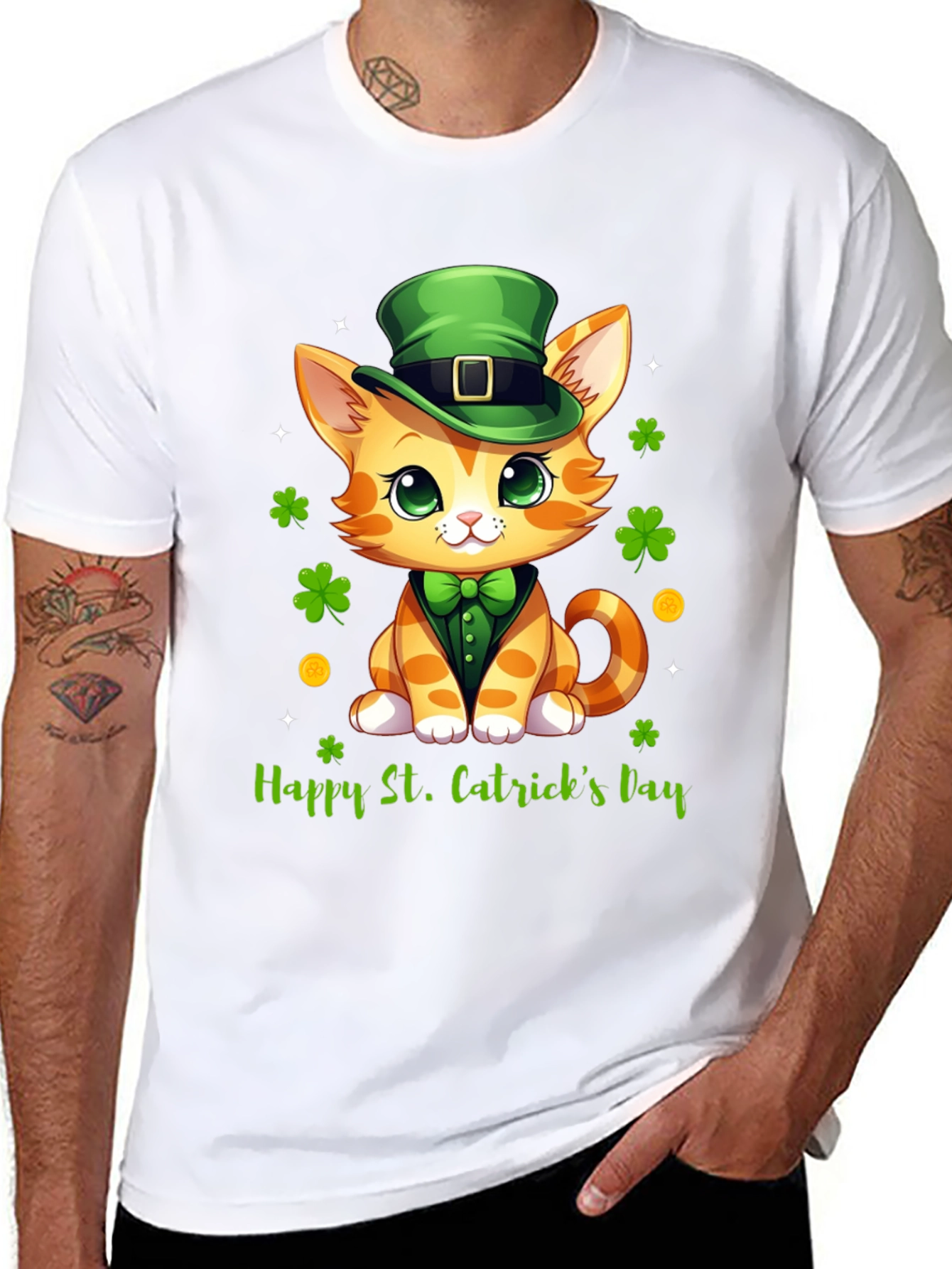 St. Patricks Day Cat T-Shirt