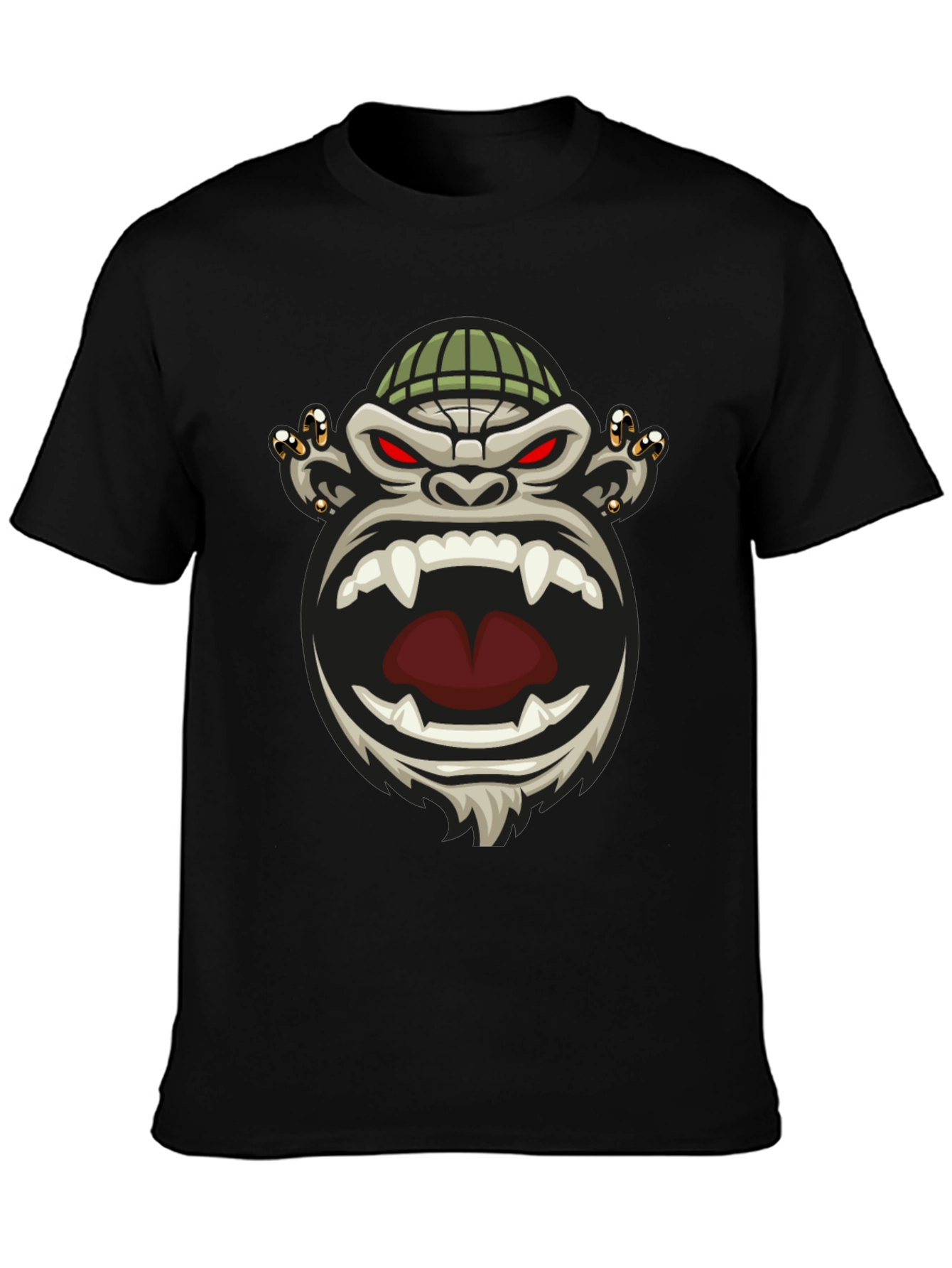 Cool Gorilla Graphic Tee - Mens Black T-Shirt