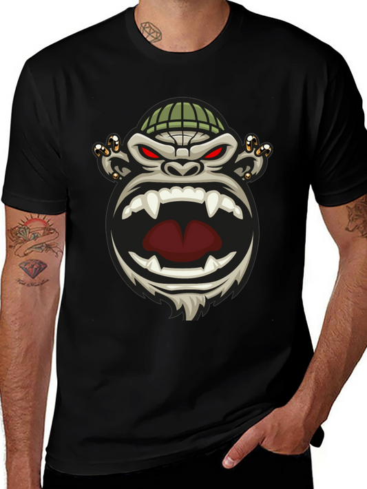 Cool Gorilla Graphic Tee - Mens Black T-Shirt