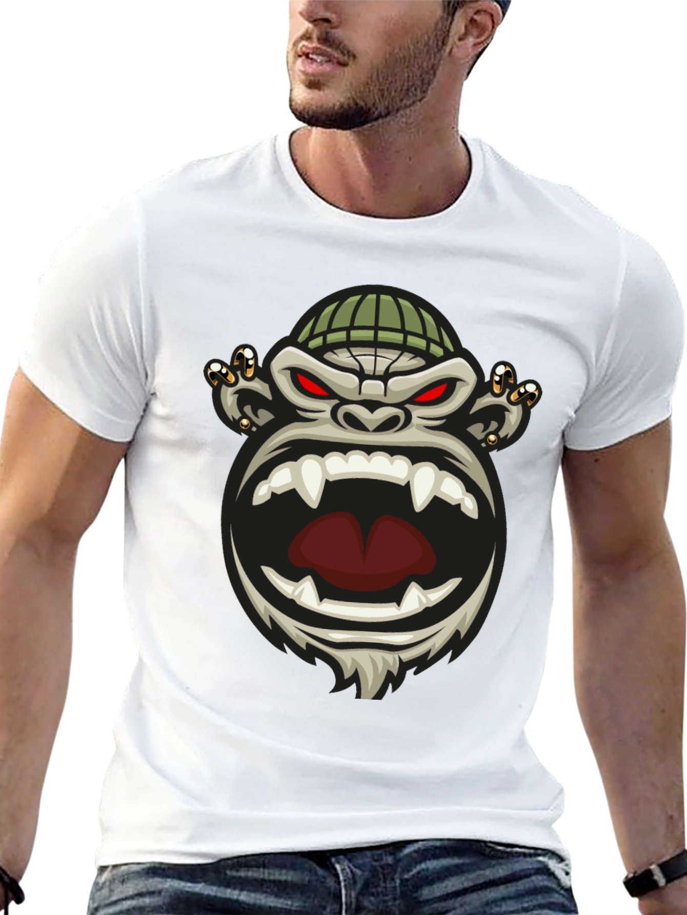 Cool Gorilla Graphic Tee - Mens Black T-Shirt