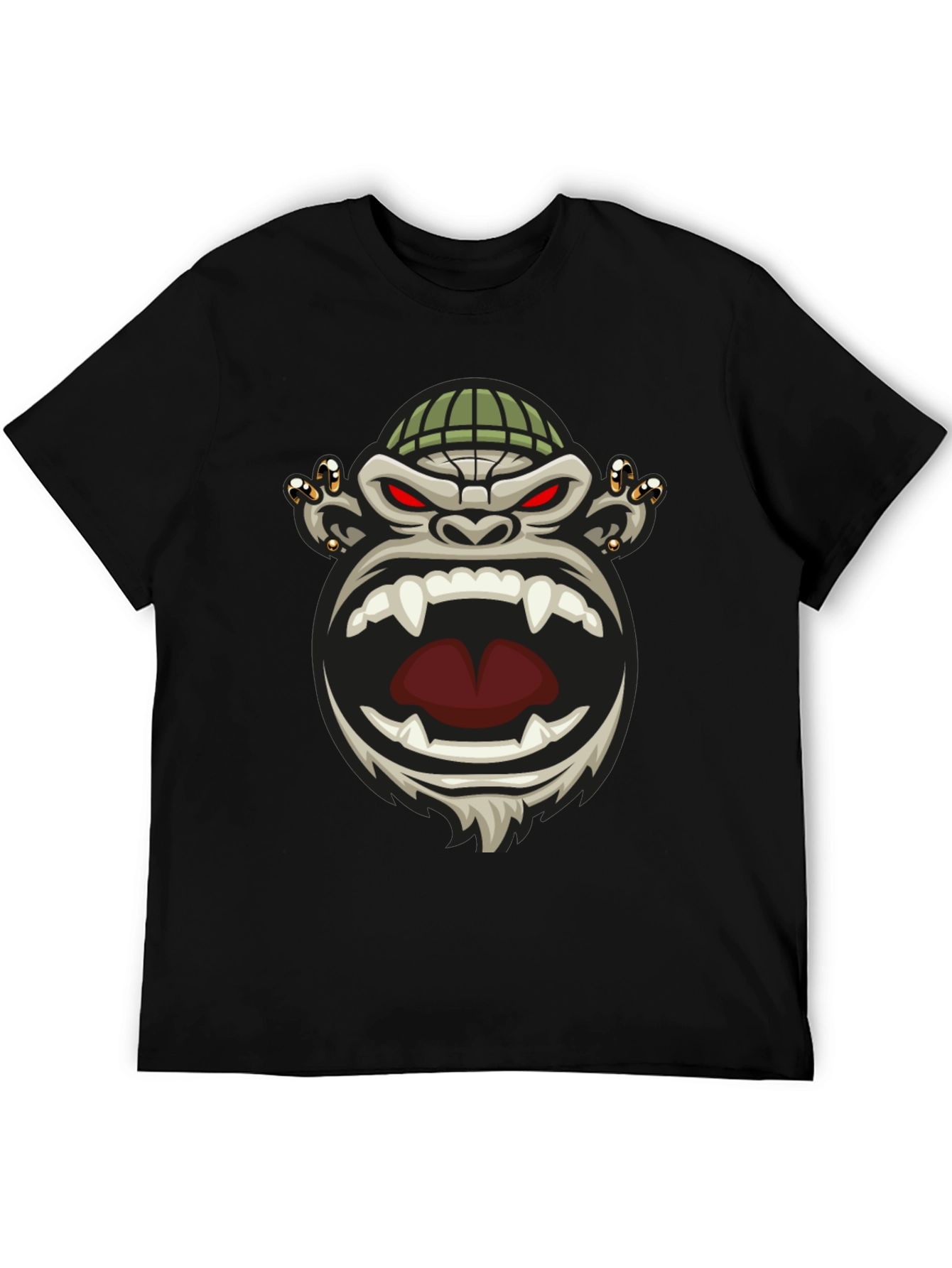 Cool Gorilla Graphic Tee - Mens Black T-Shirt