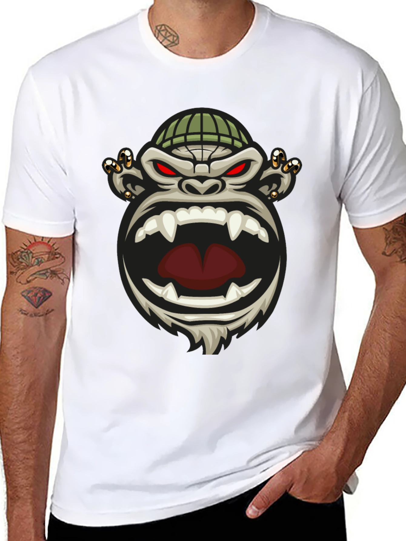 Cool Gorilla Graphic Tee - Mens Black T-Shirt