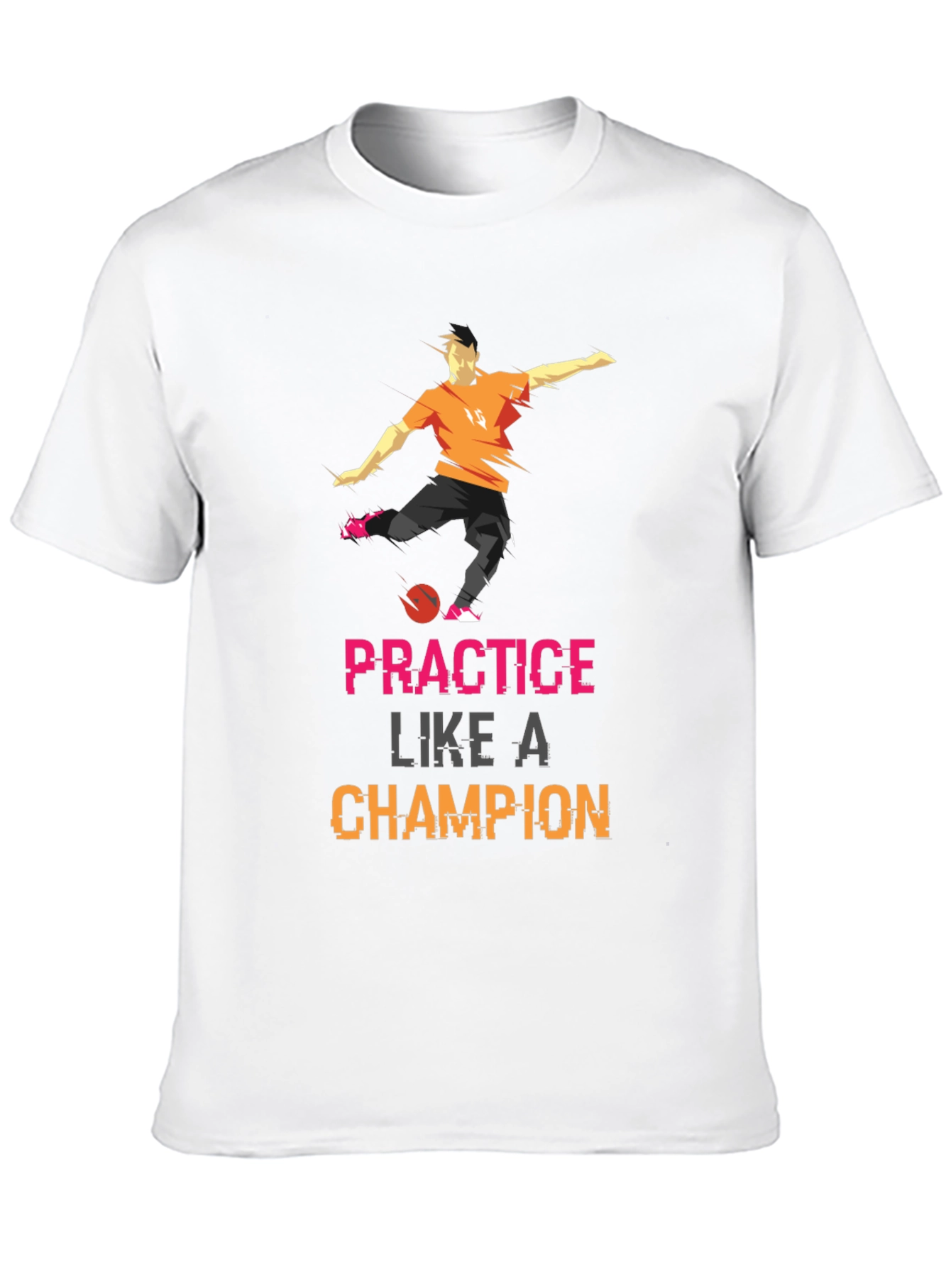 Practice Like A Champion Black Graphic Tee