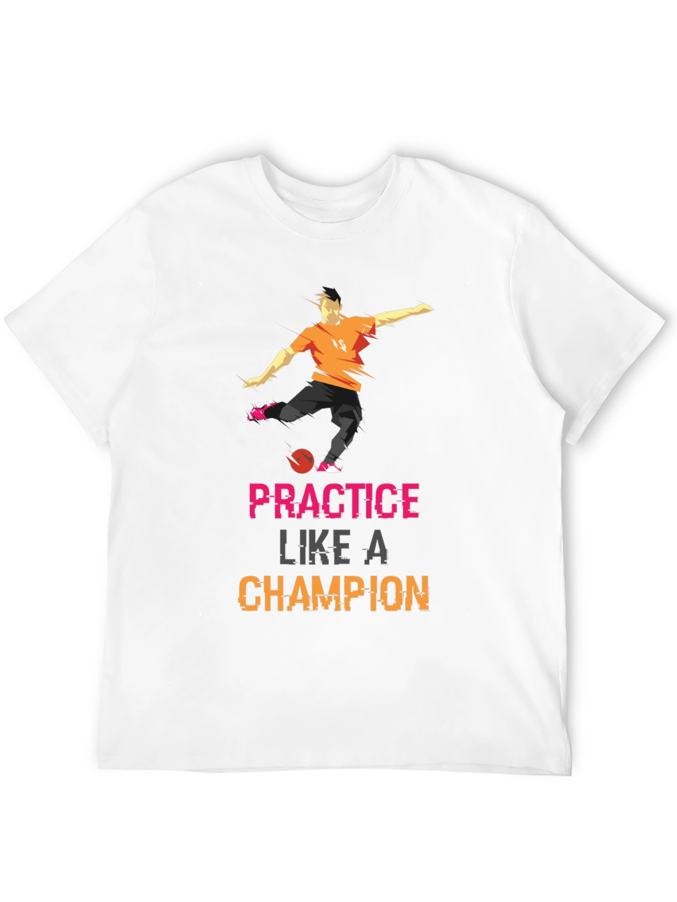 Practice Like A Champion Black Graphic Tee