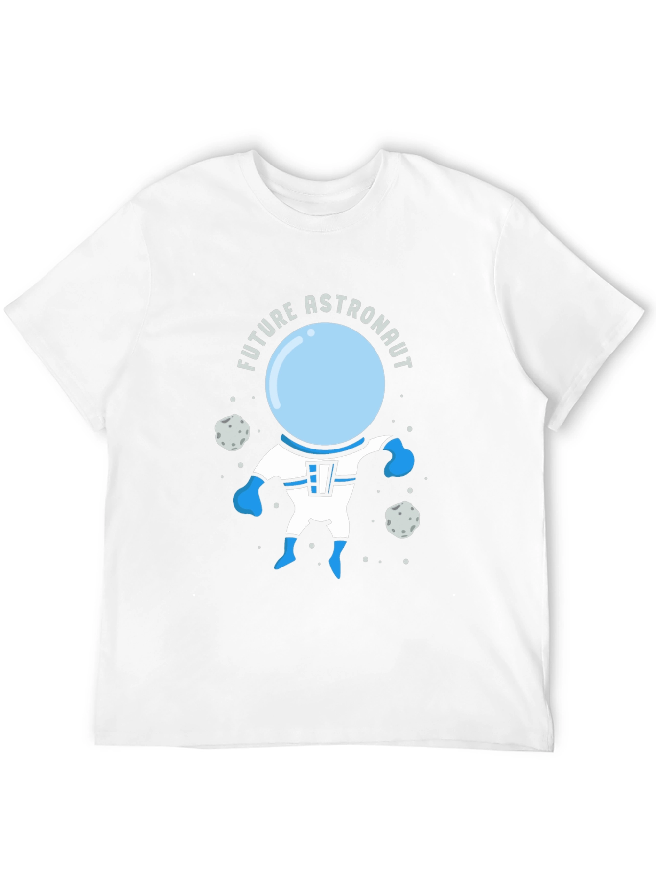 Future Astronaut Graphic Tee - Black Cotton T-Shirt