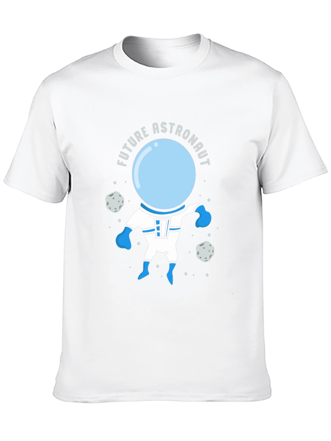 Future Astronaut Graphic Tee - Black Cotton T-Shirt
