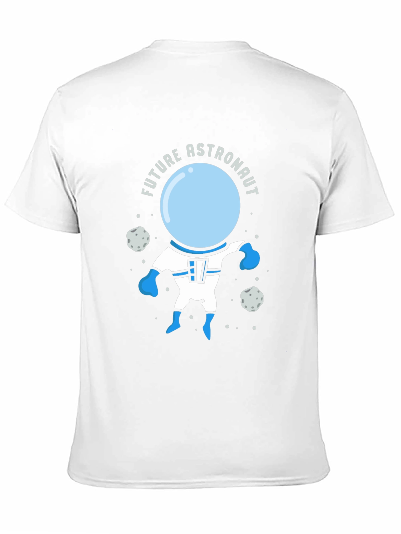Future Astronaut Graphic Tee - Black Cotton T-Shirt