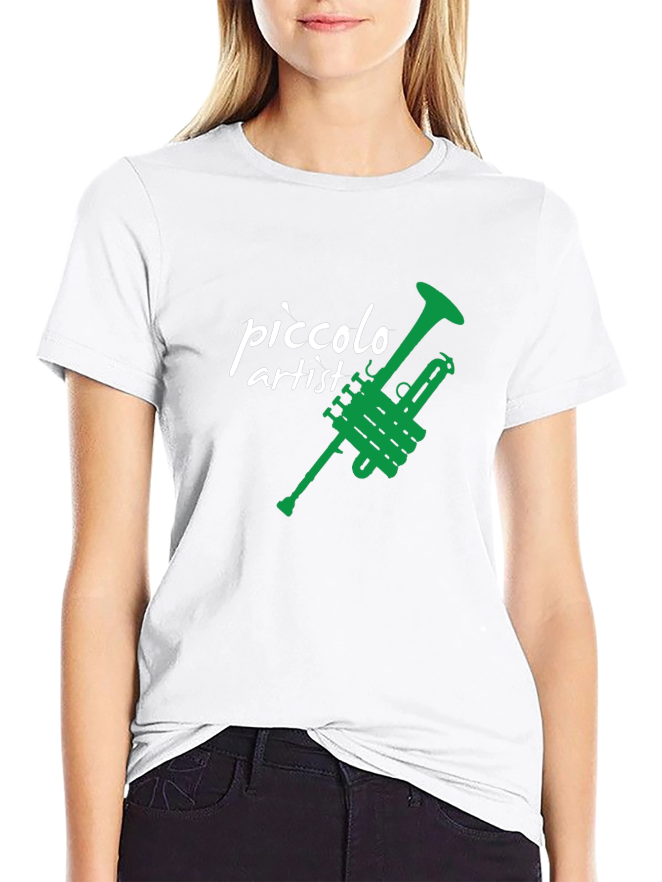 Piccolo Artist Black T-Shirt - Music Lover Gift