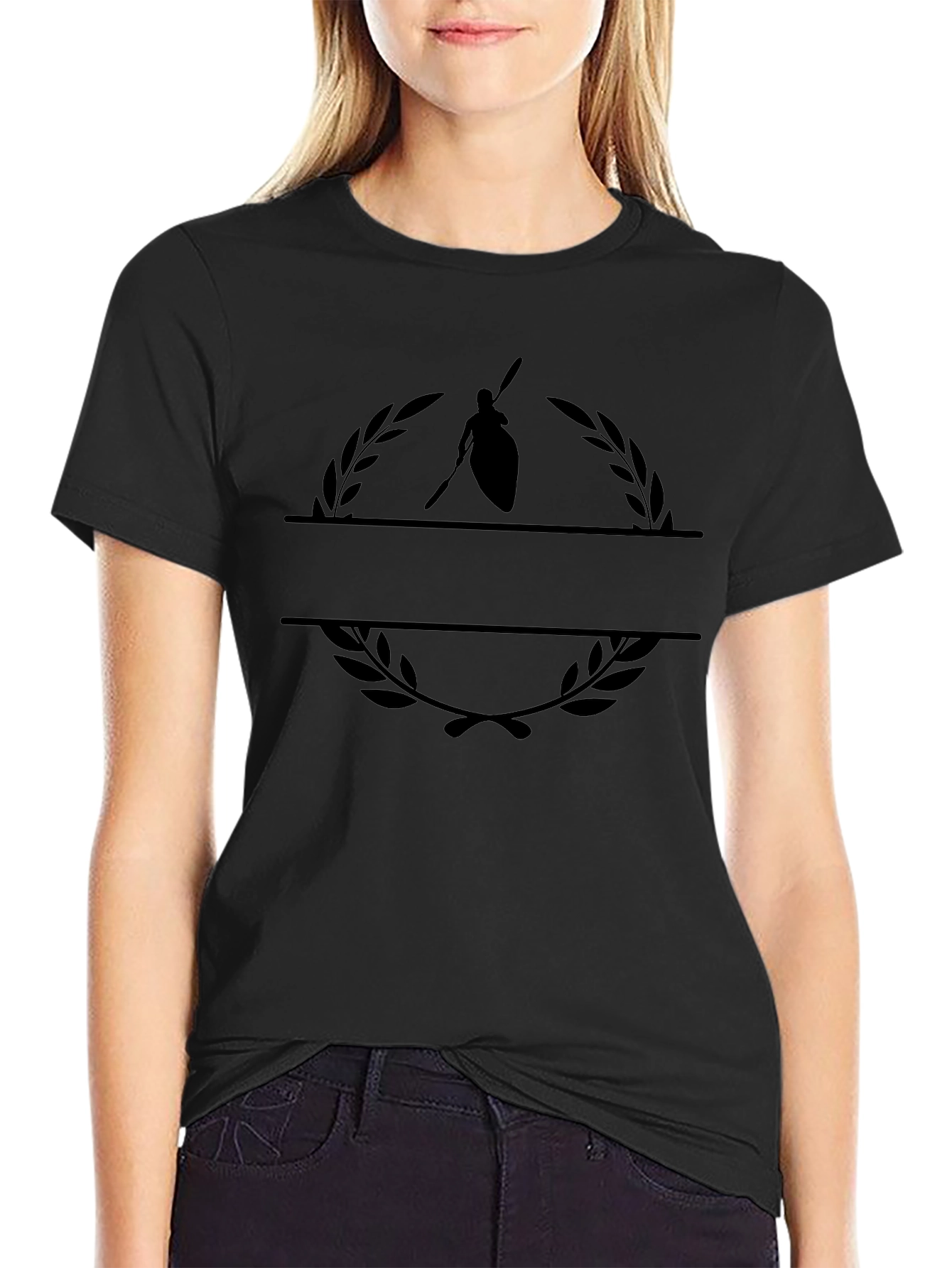 Paddler Laurel T-Shirt - Kayak & Canoe Lover