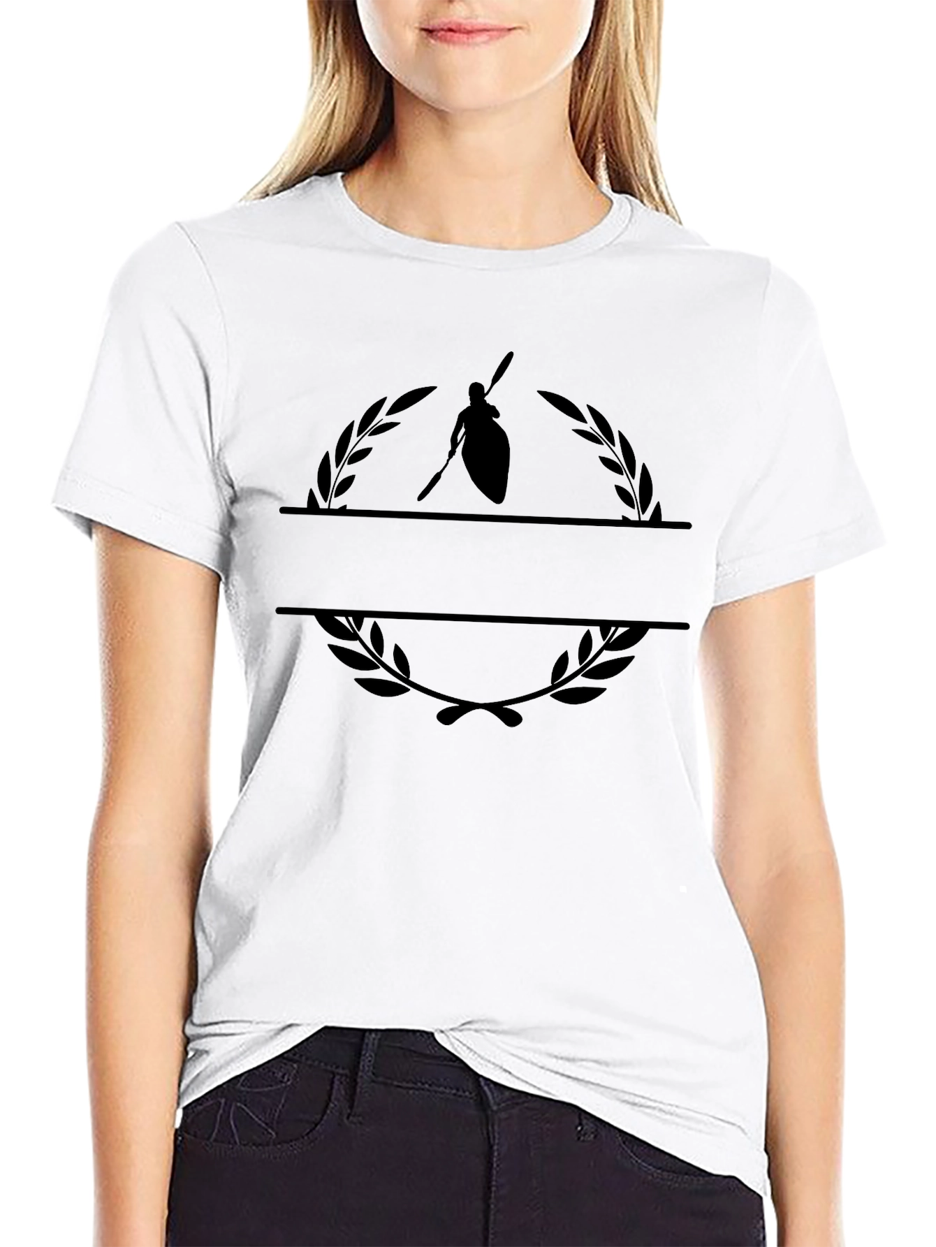 Paddler Laurel T-Shirt - Kayak & Canoe Lover